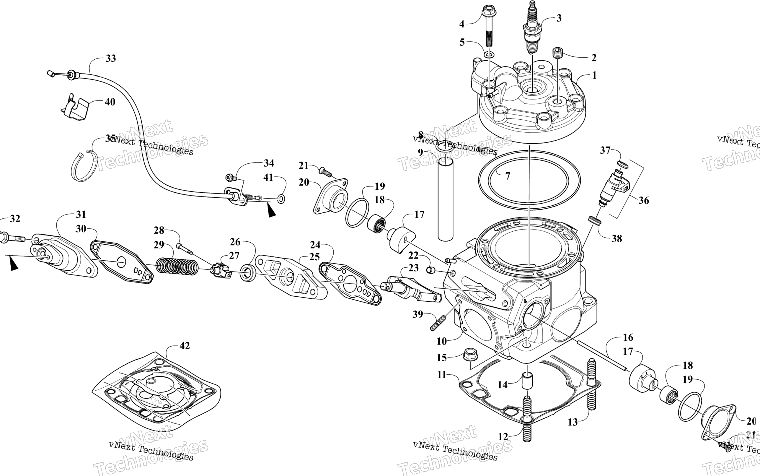 Цилиндр And Head Assembly