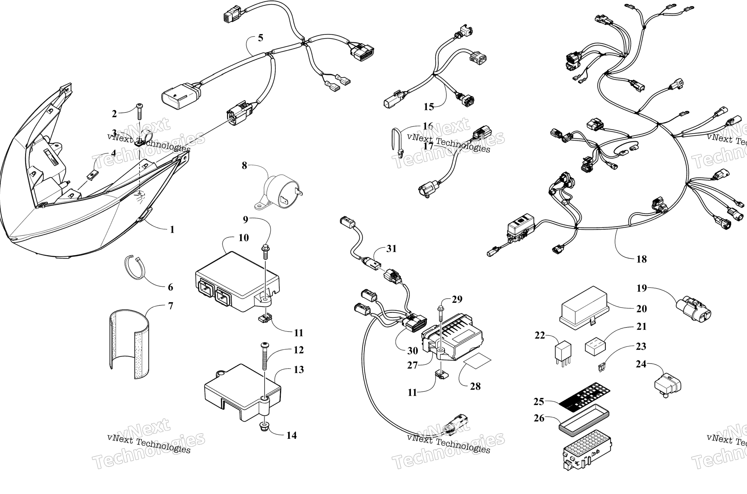 Фара And Wiring Assemblies