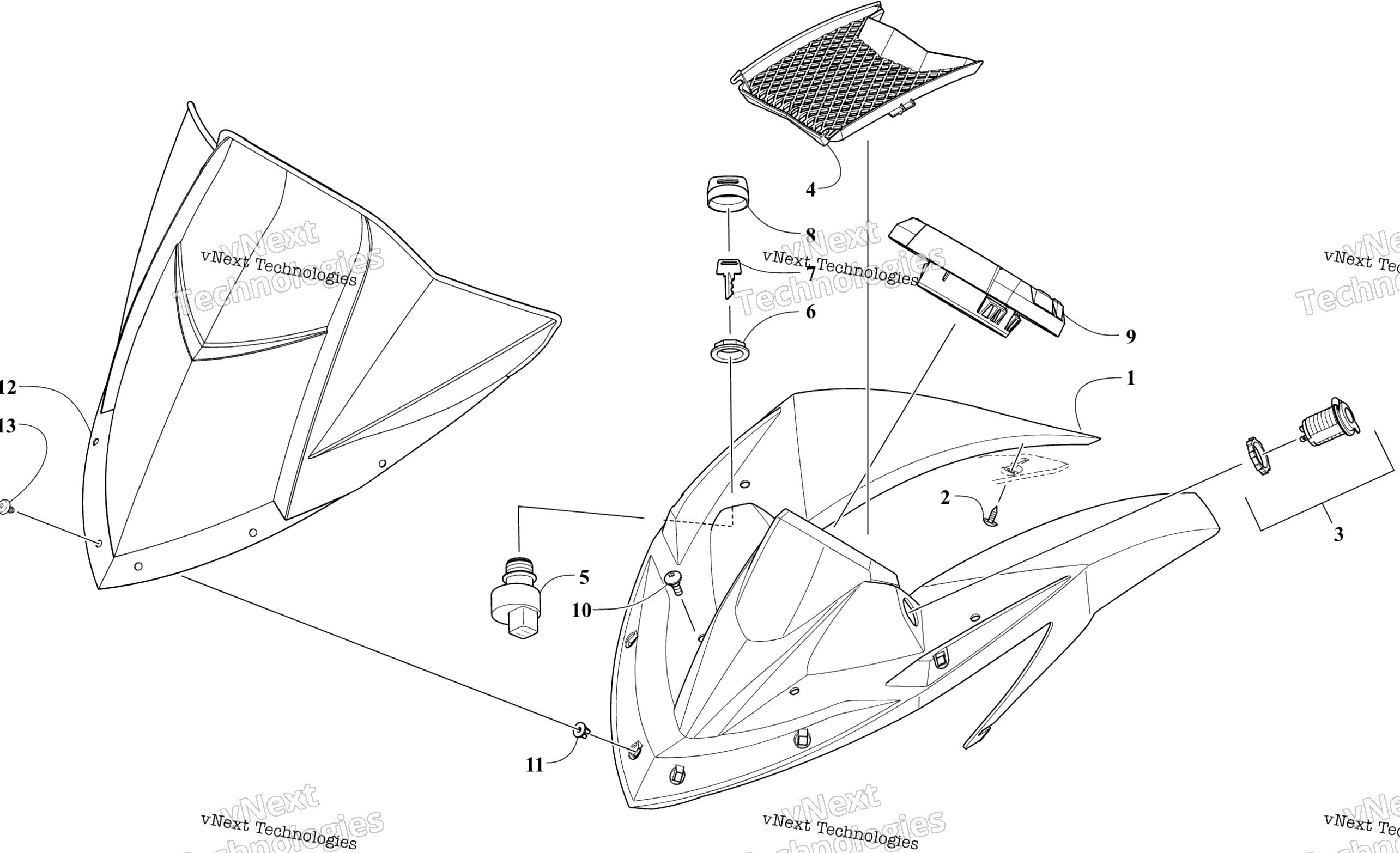 Ветровое стекло And Instruments Assemblies