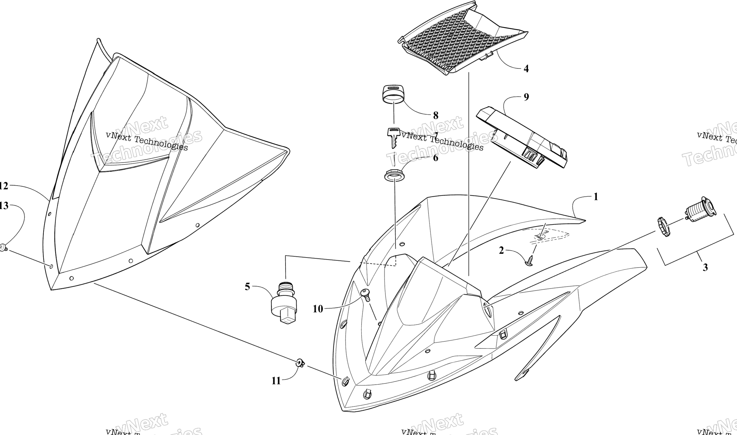 Ветровое стекло And Instruments Assemblies