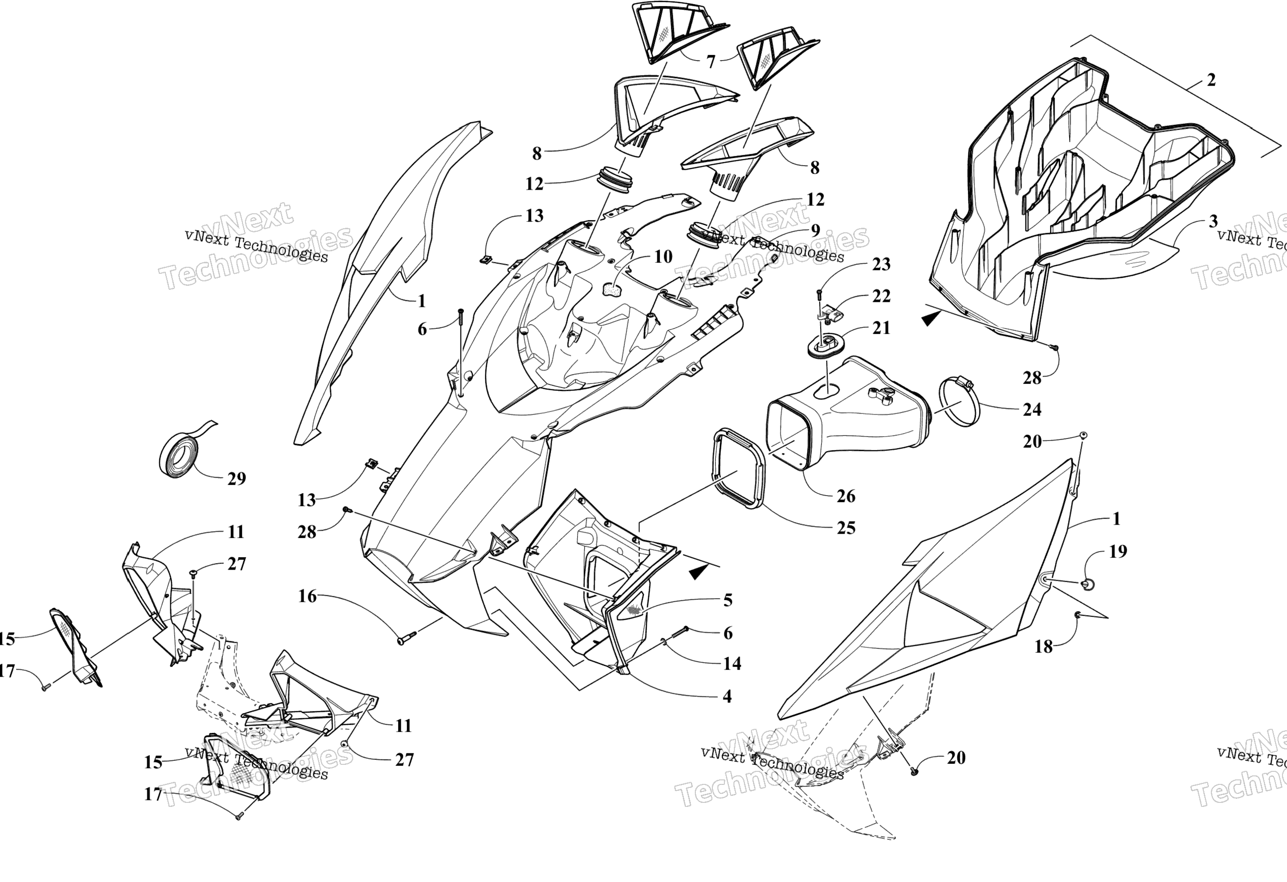 Капот And Air Intake Assembly
