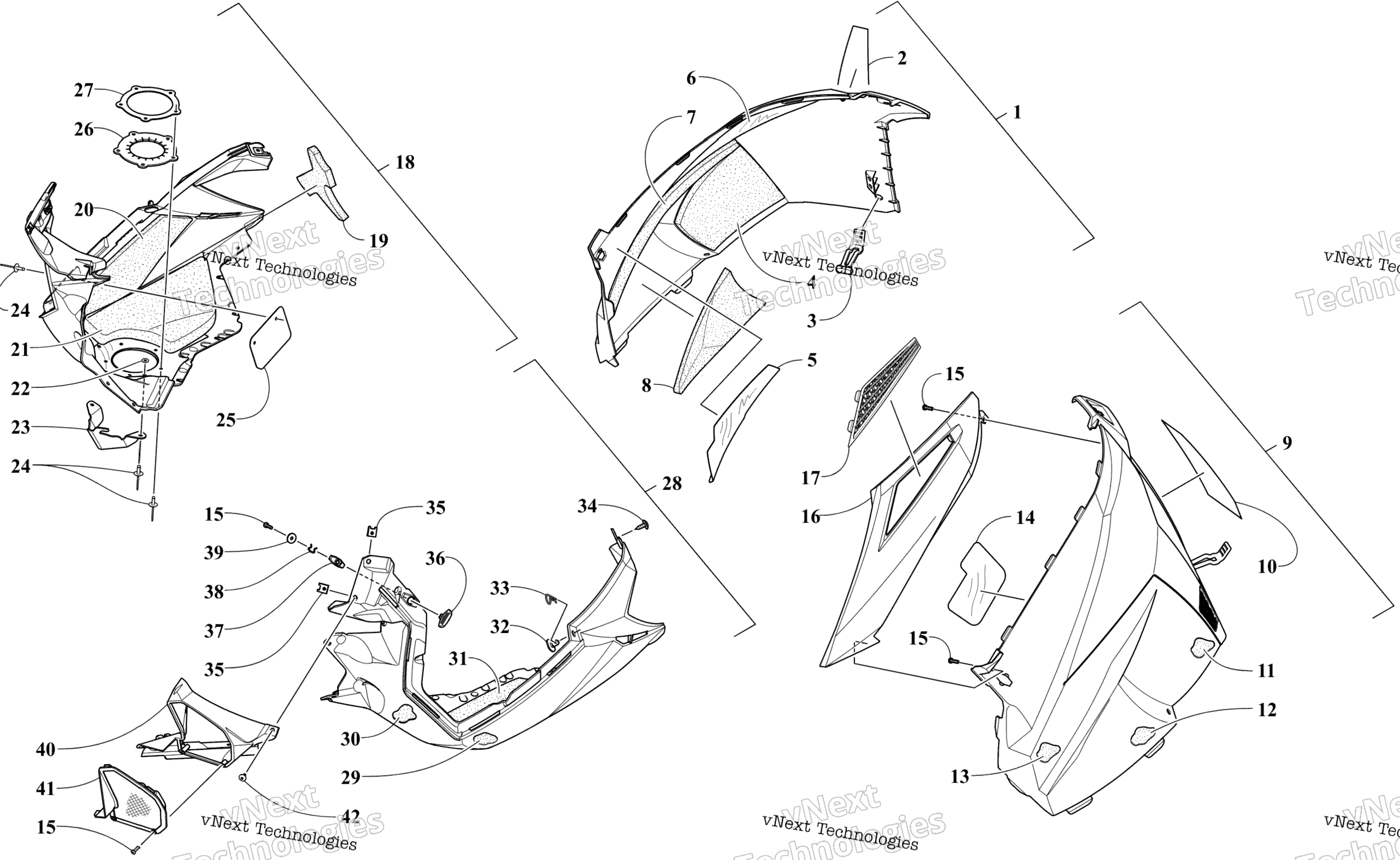 Skid Plate и Side панель узел