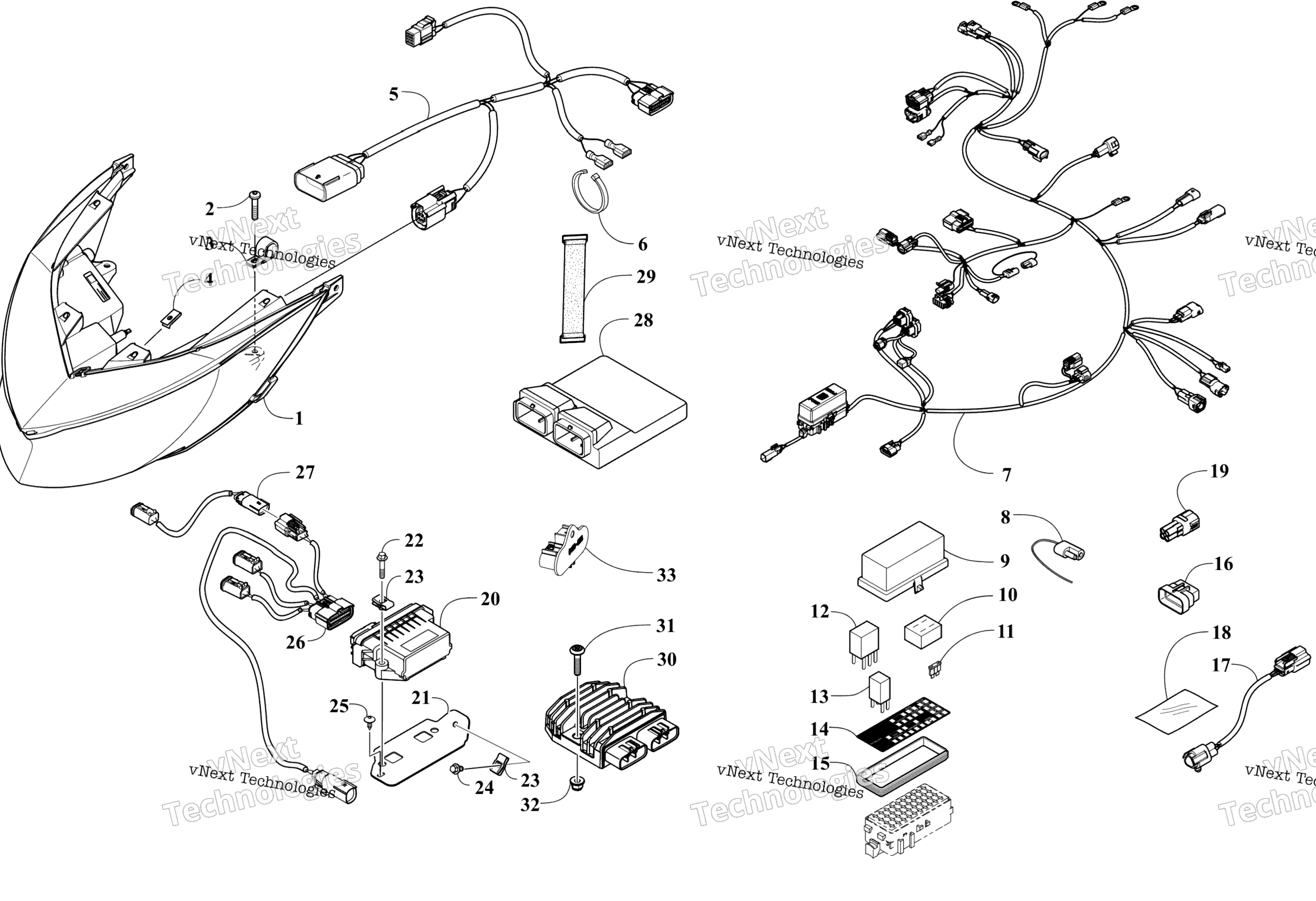 Фара And Wiring Assemblies