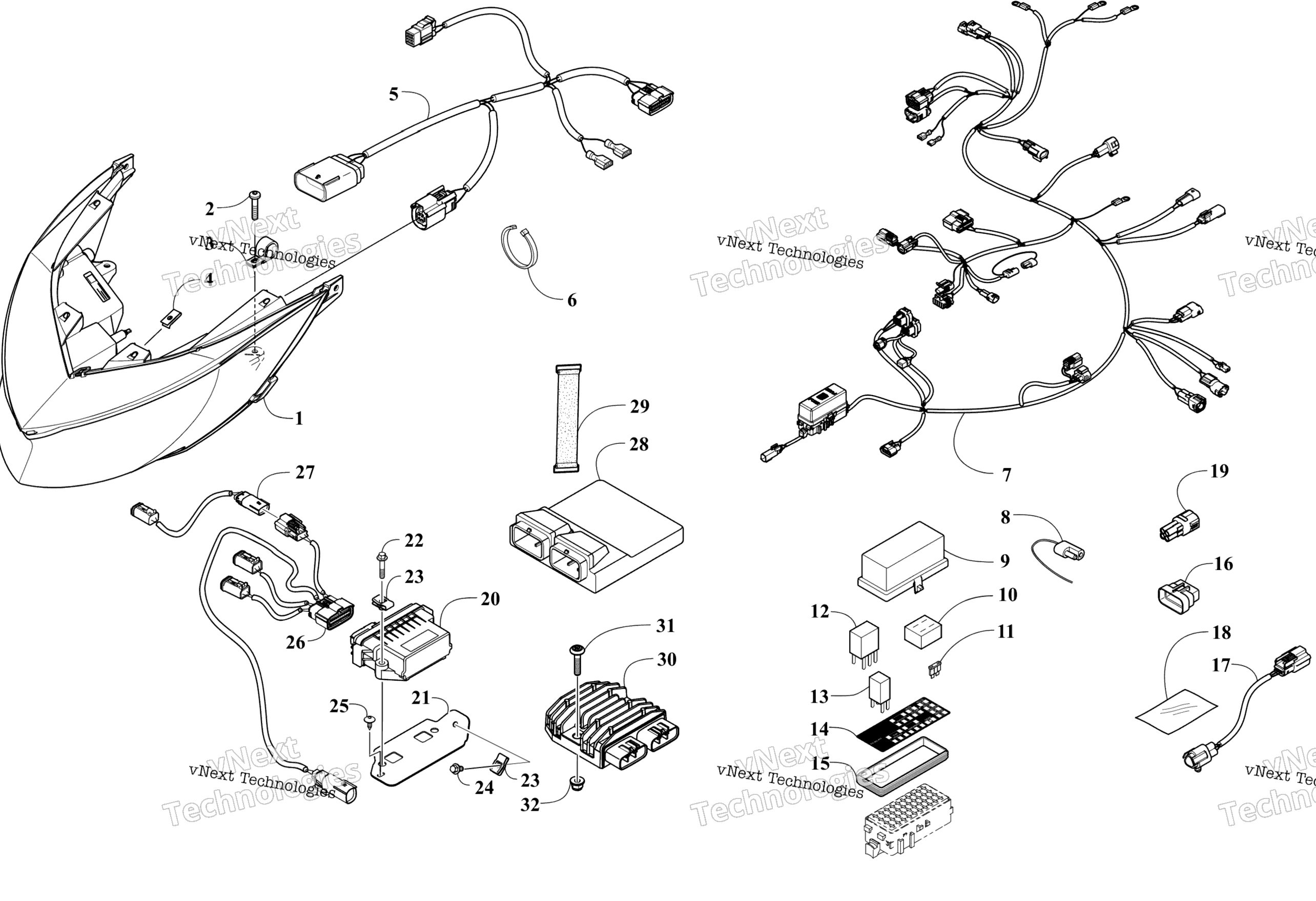 Фара And Wiring Assemblies