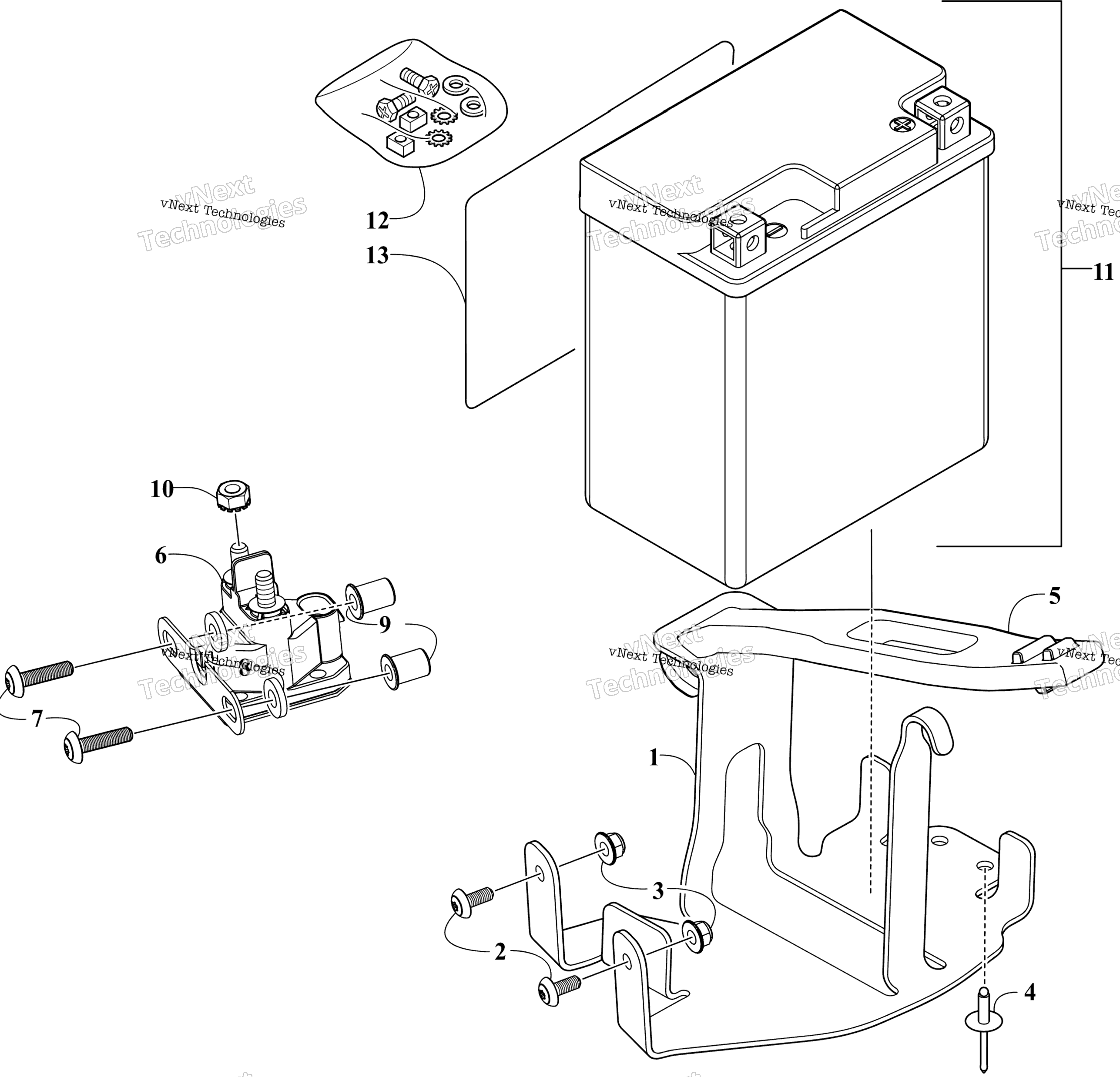 Аккумулятор And Tray Assembly