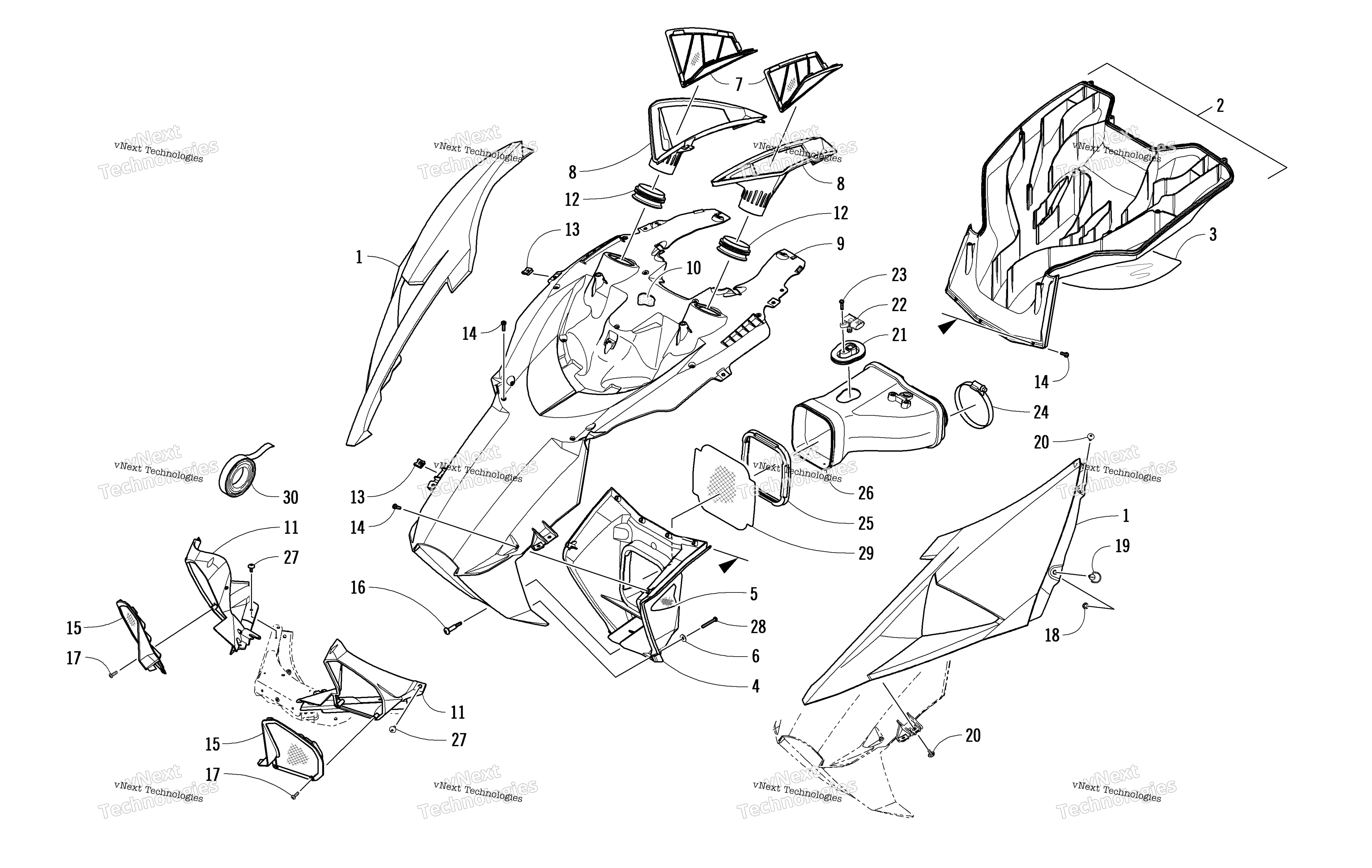 Капот And Air Intake Assembly