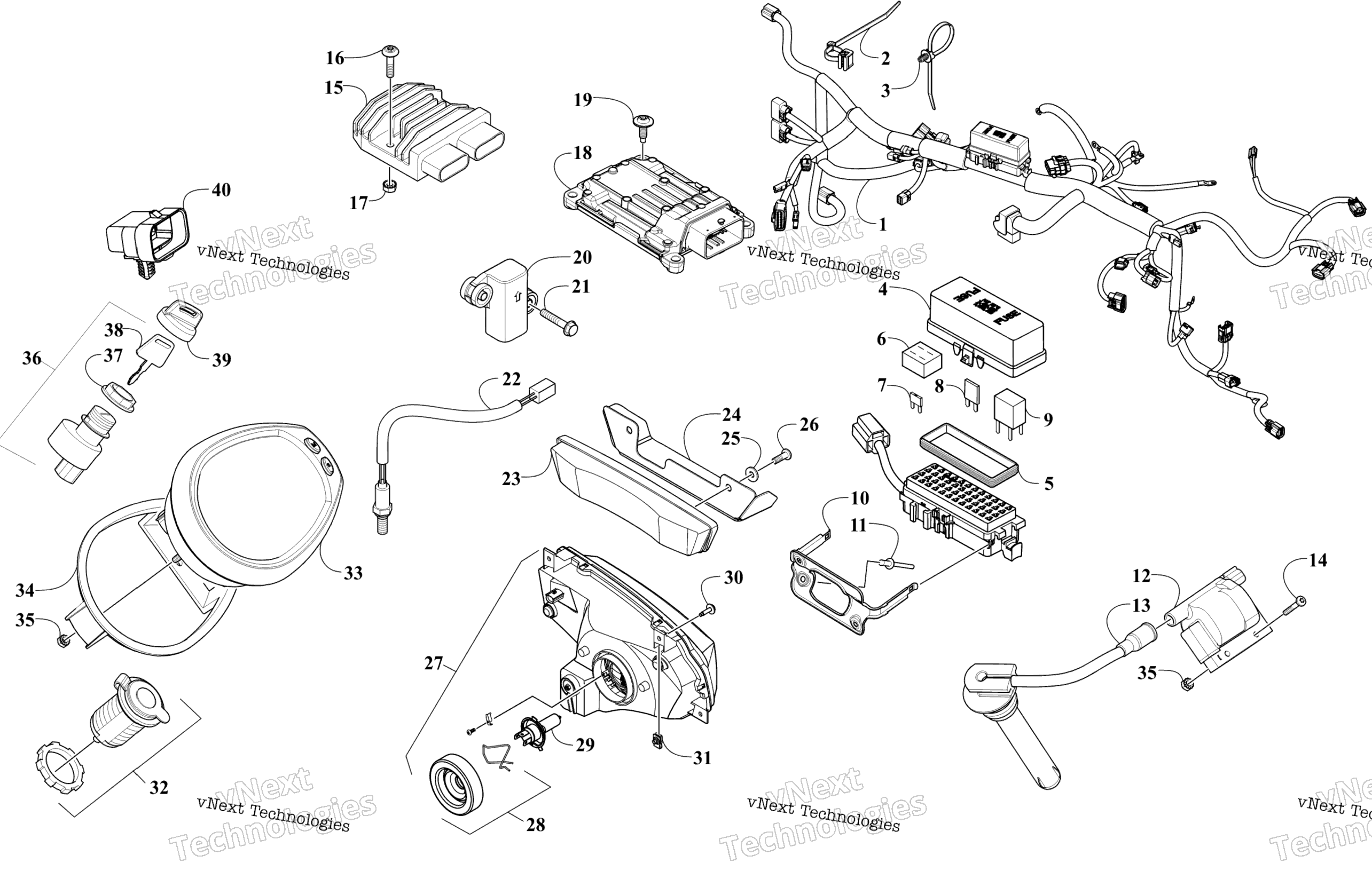 Электрооборудование Components