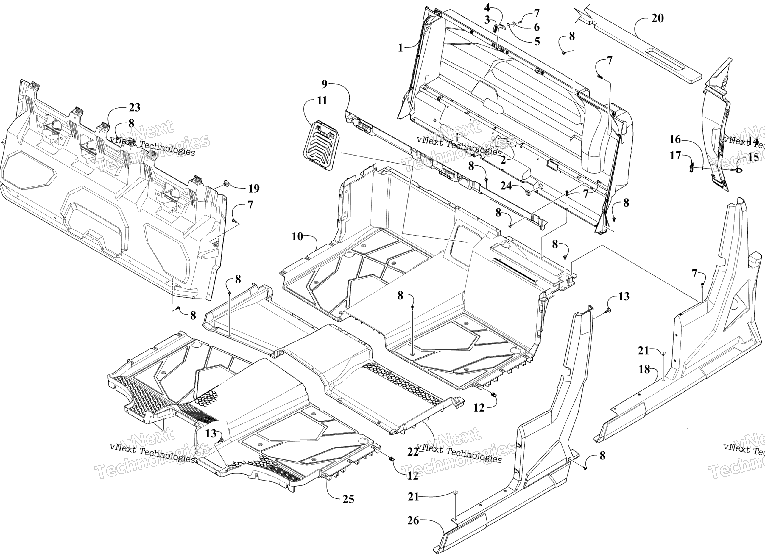 Floor и Side панель узел