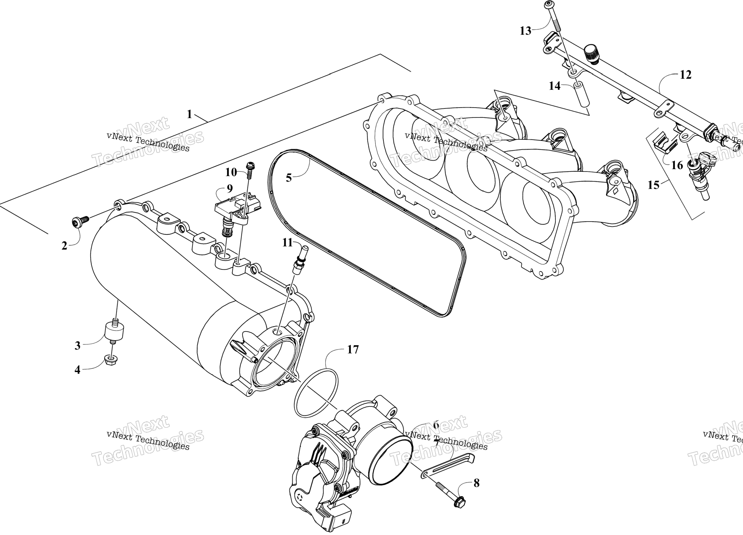 Впускная система Manifold Assembly
