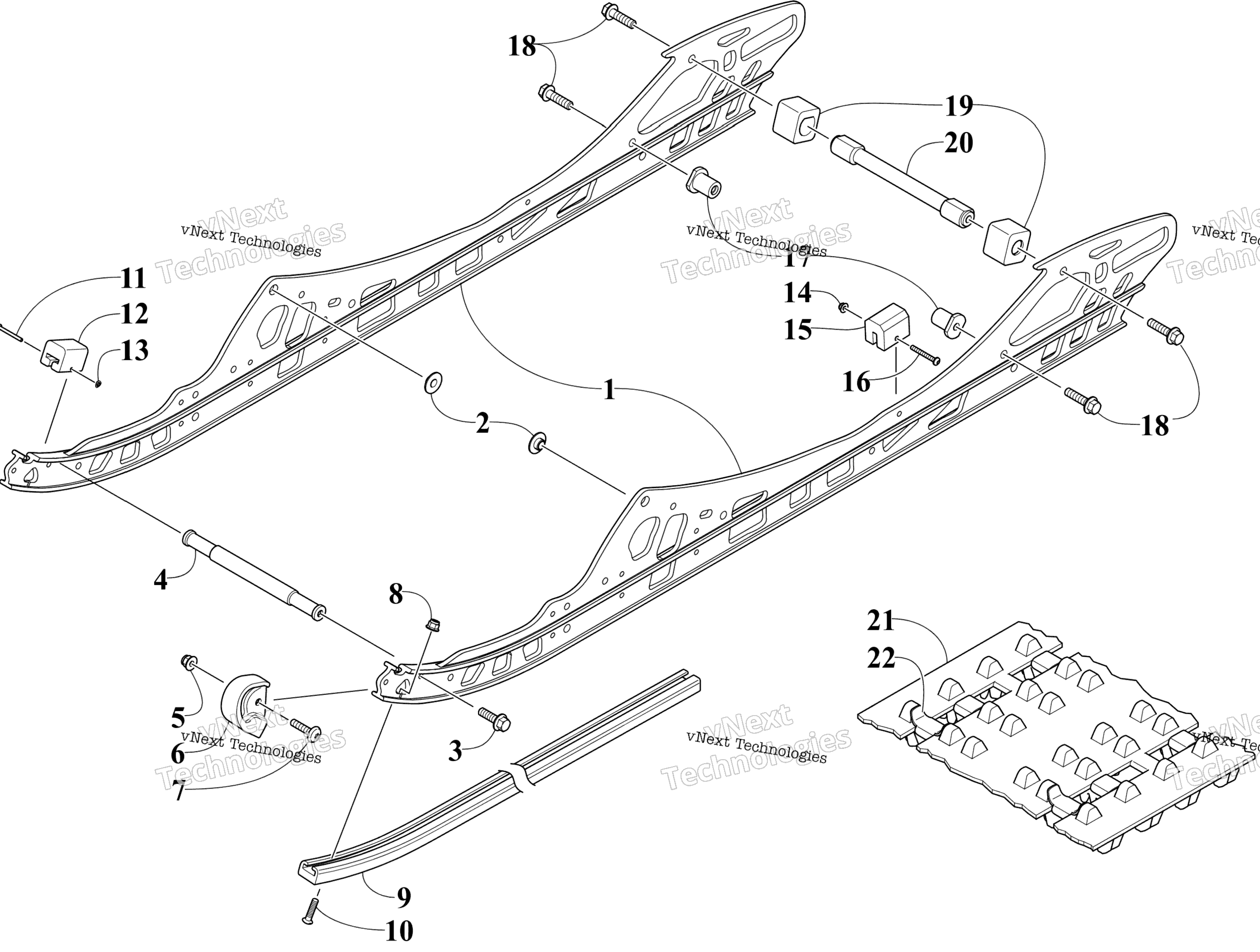 Slide Rail и Track узел