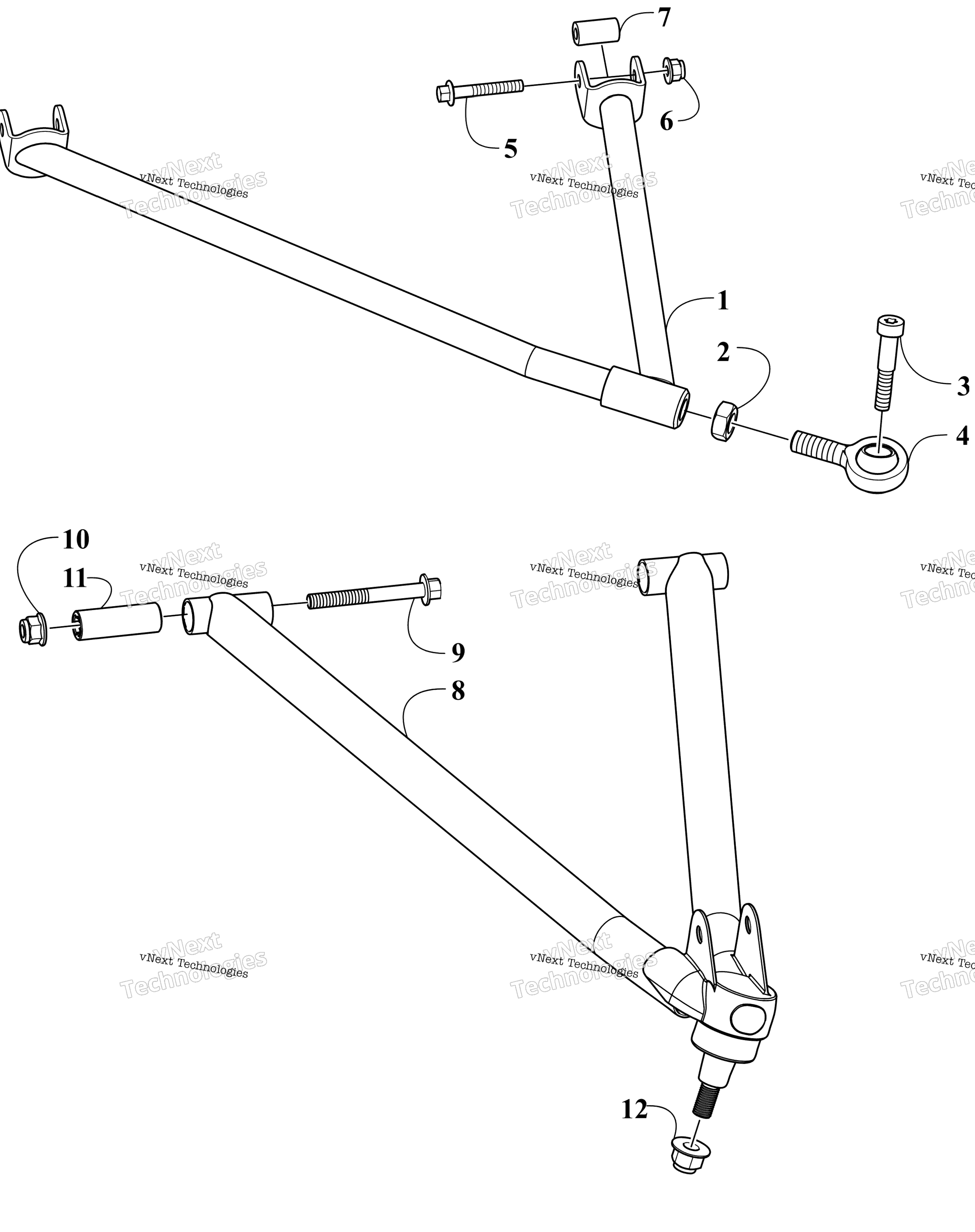 Узел рычага подвески