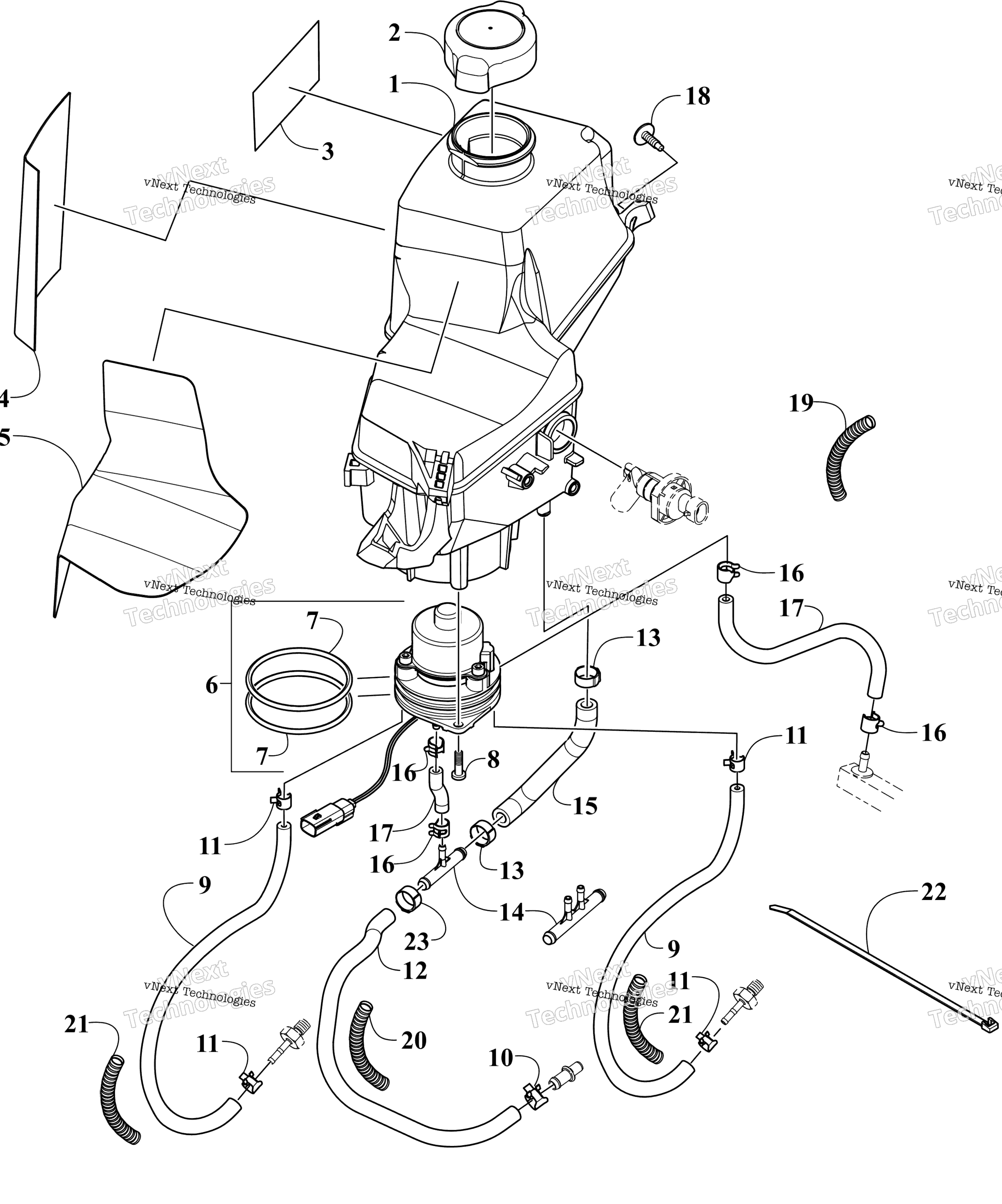 масляный Tank Assembly