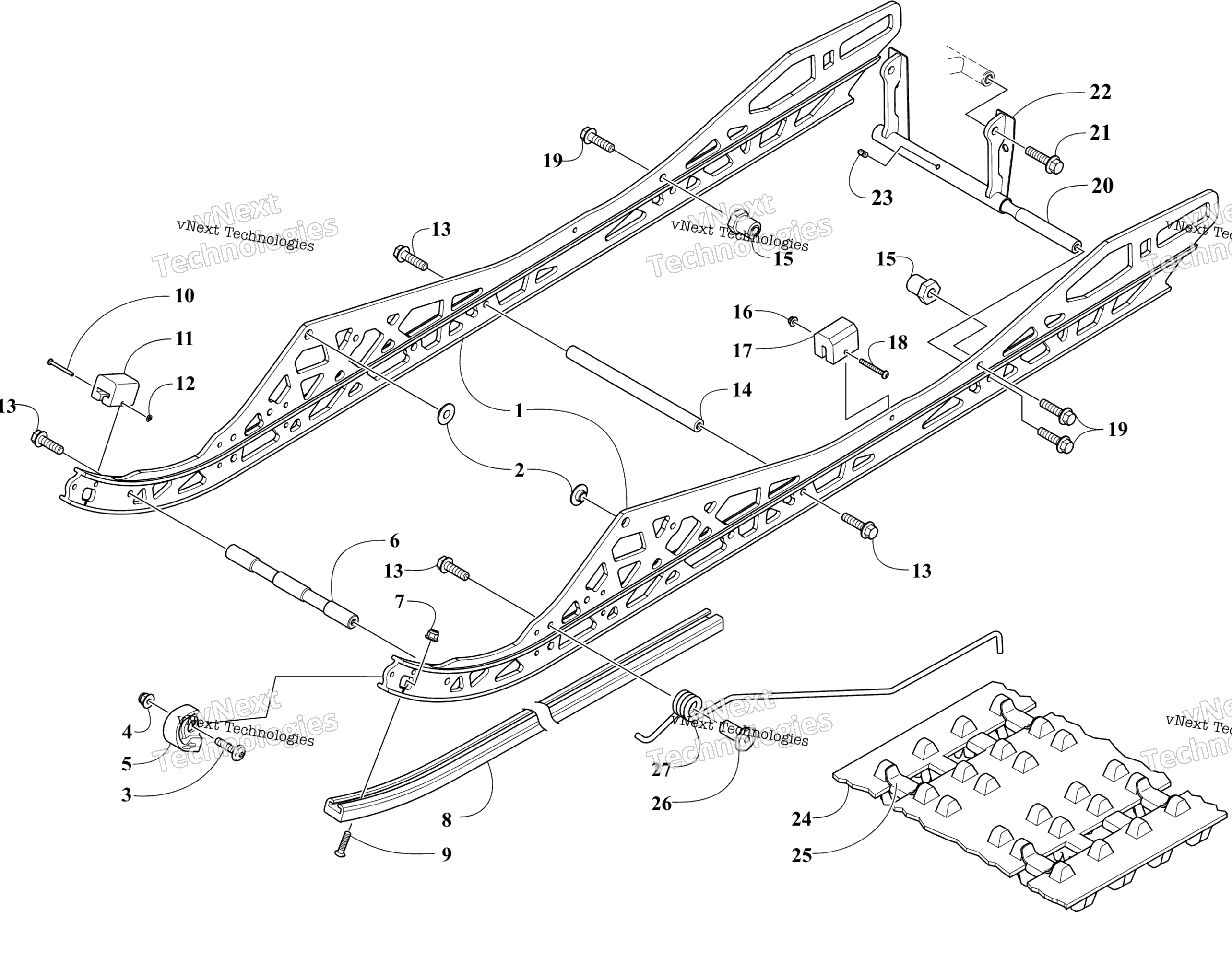 Slide Rail и Track узел