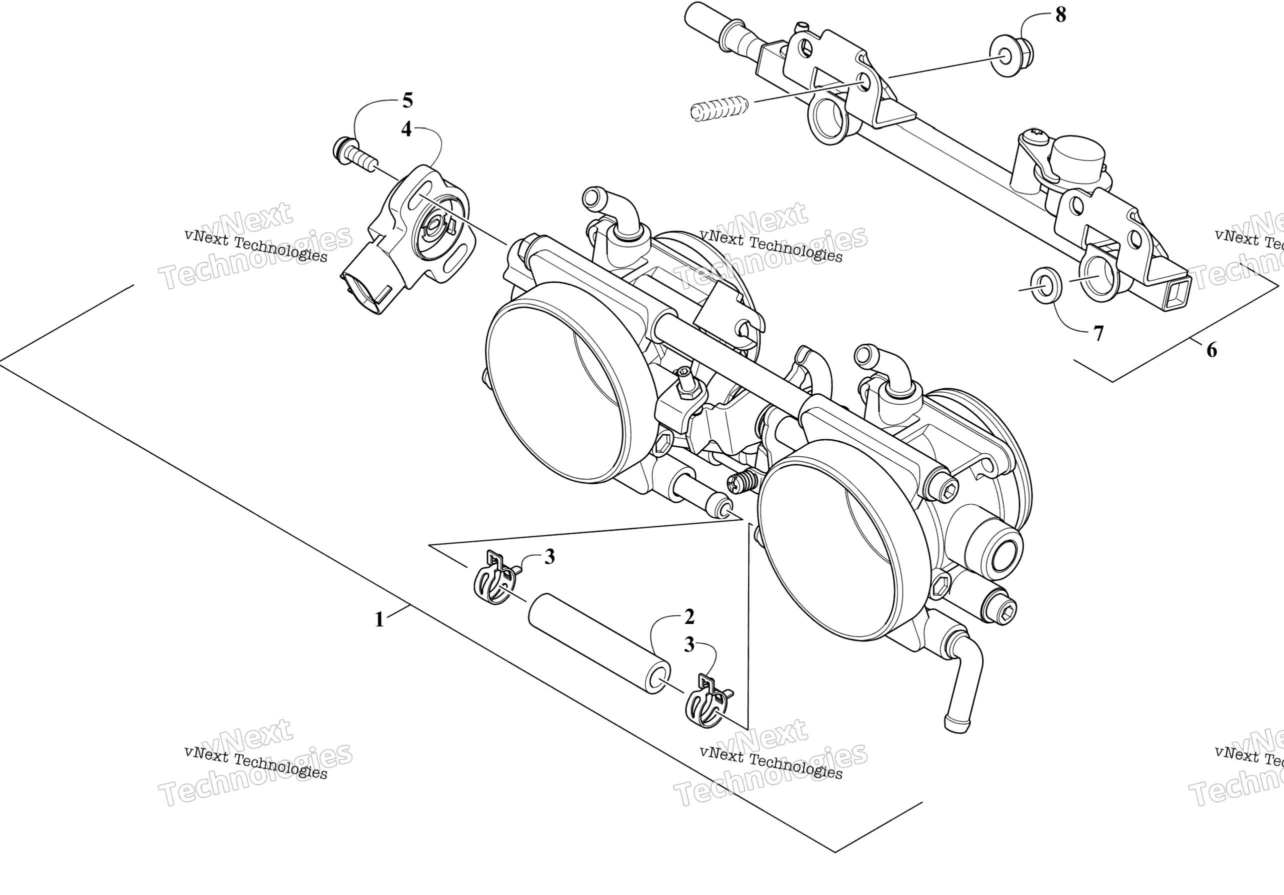 Дроссель Body Assembly