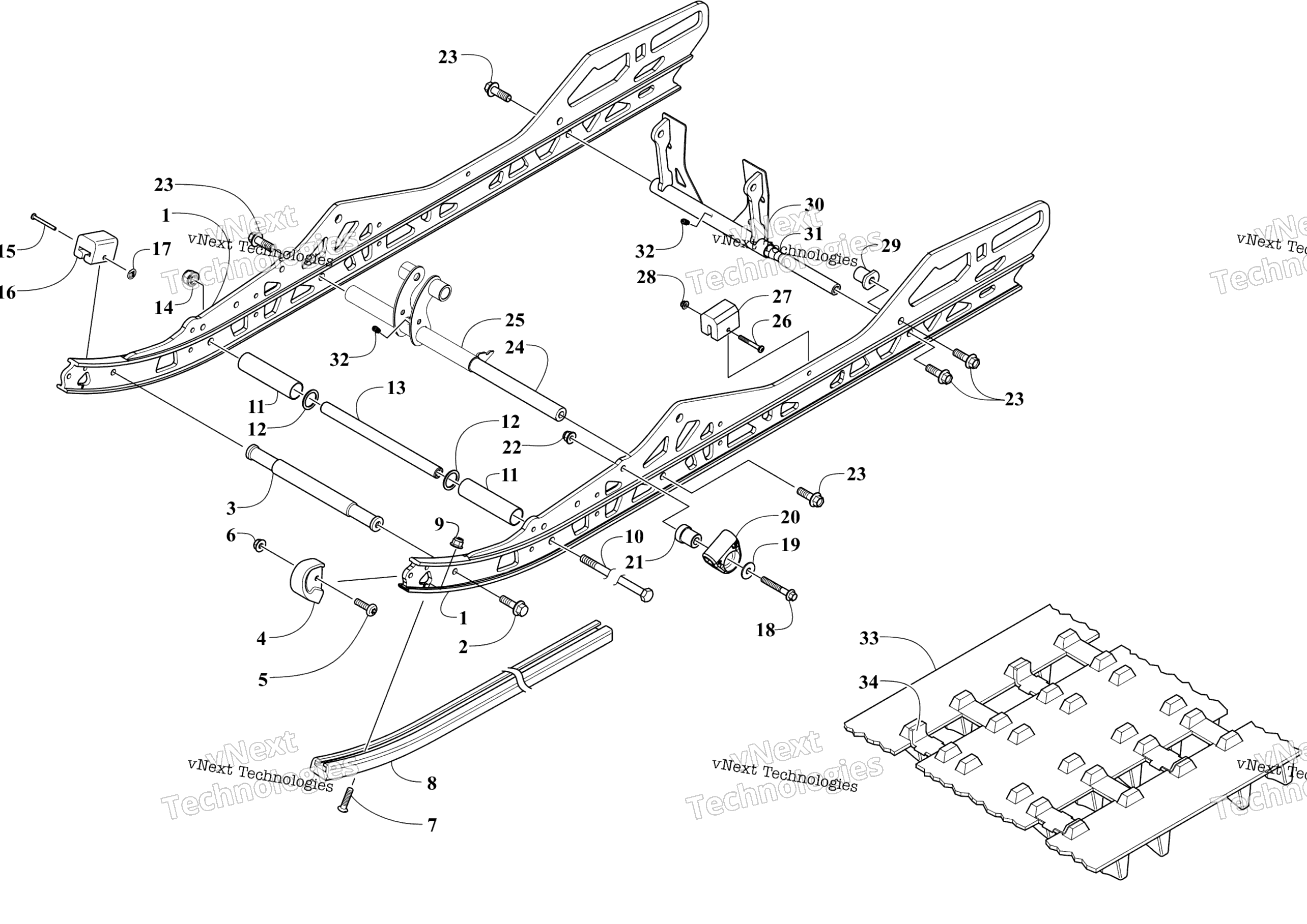Slide Rail и Track узел