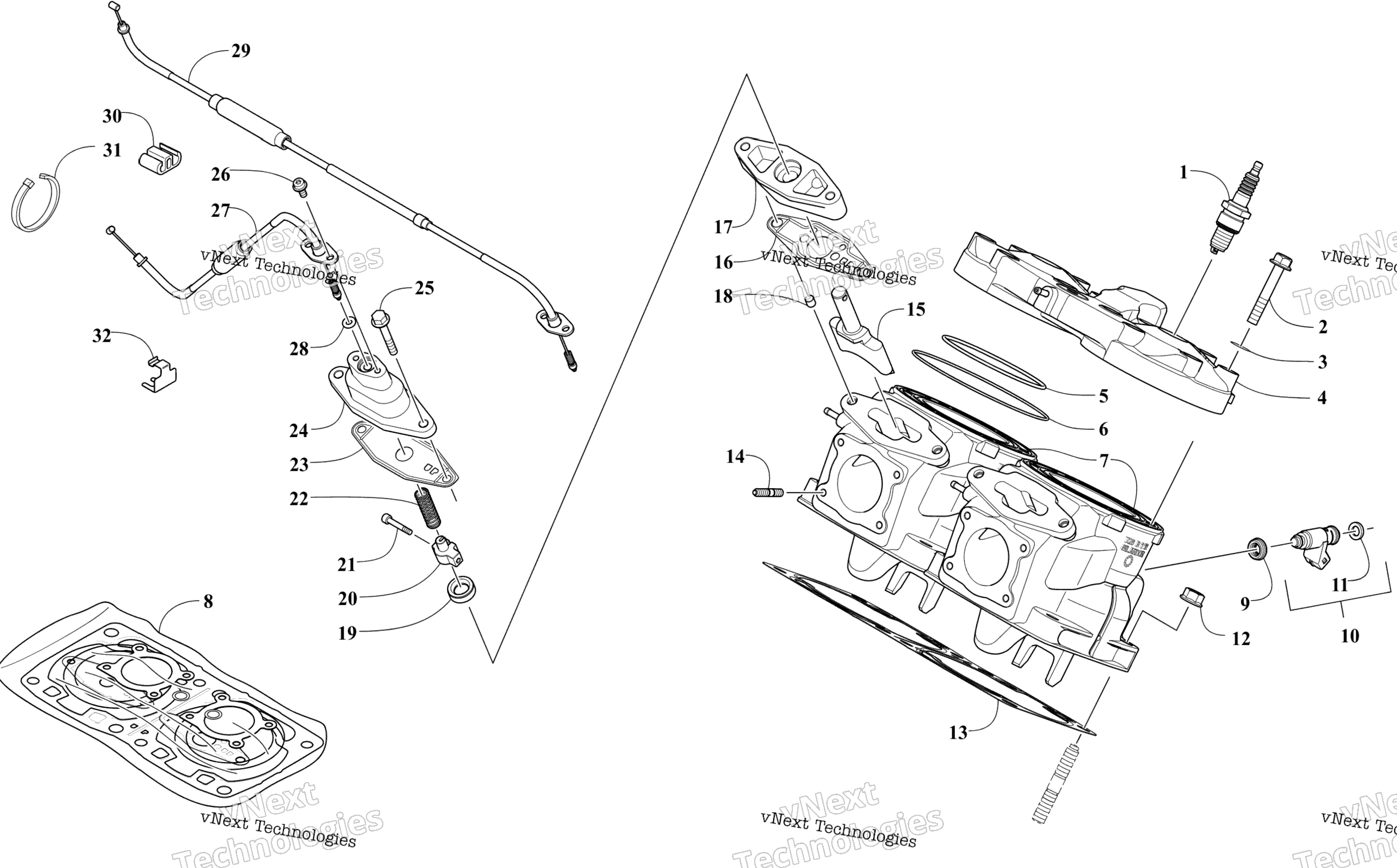 Цилиндр And Head Assembly