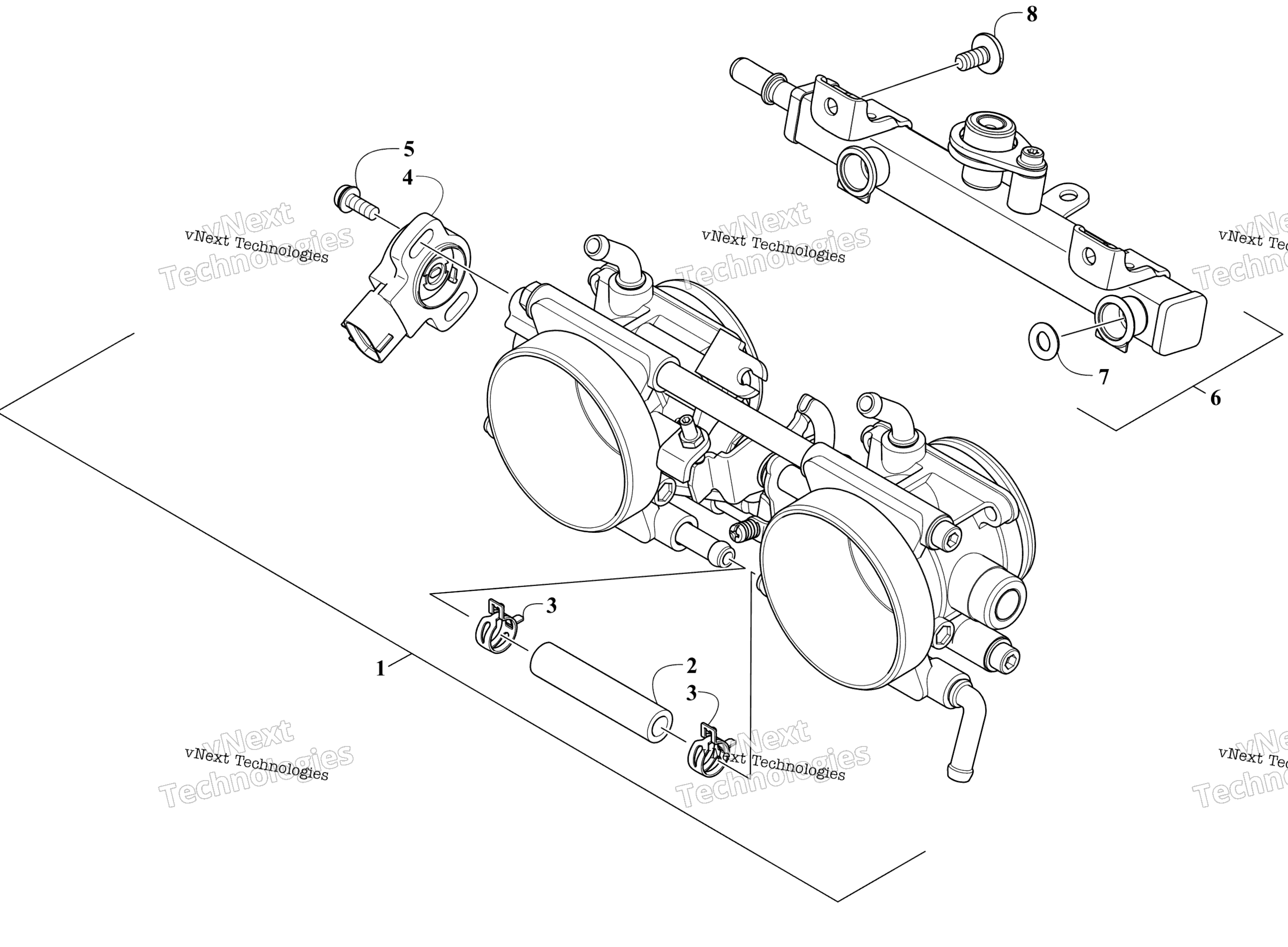 Дроссель Body Assembly