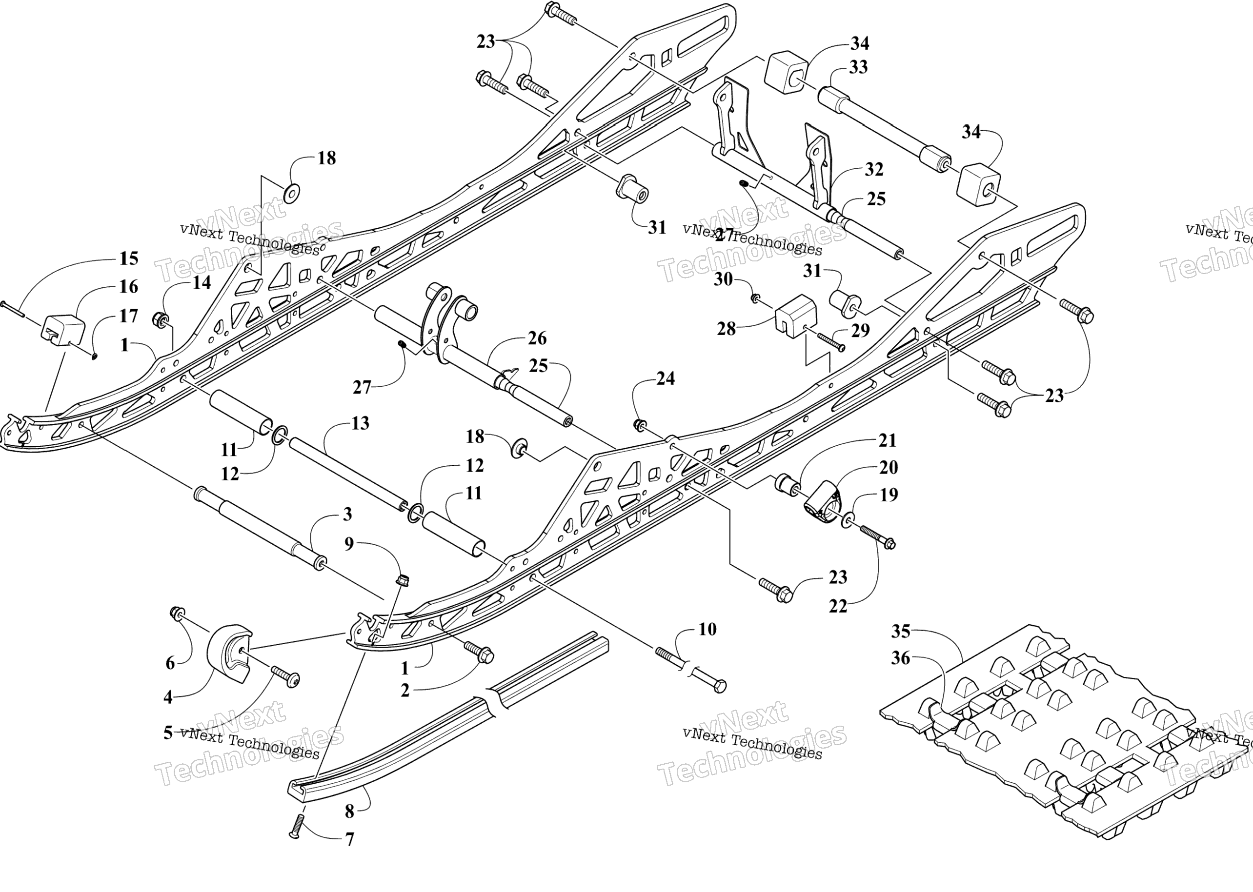 Slide Rail и Track узел