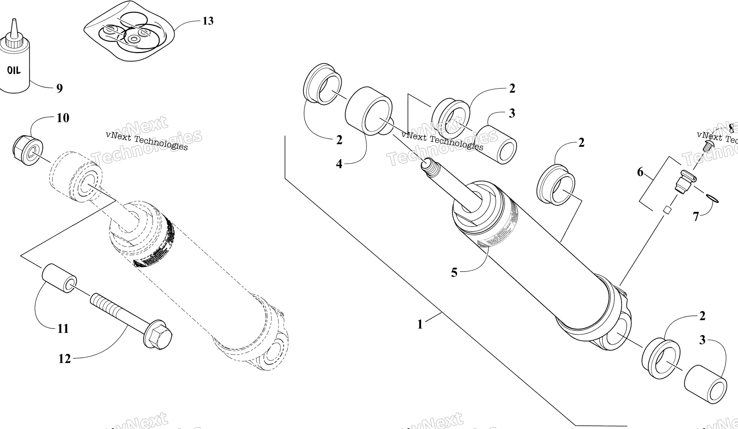 Задняя часть Suspension Rear Arm Shock Absorber