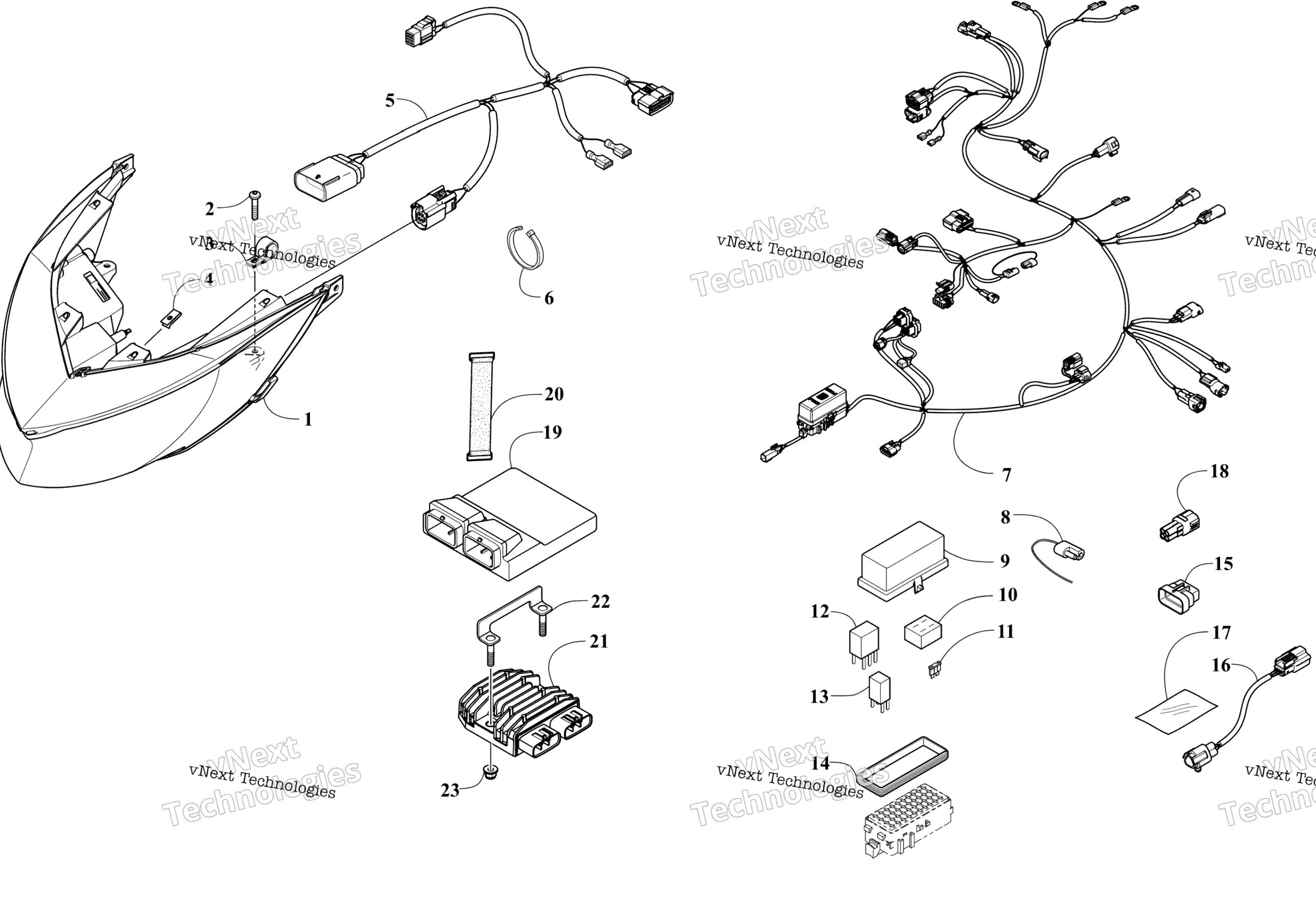 Фара And Wiring Assemblies