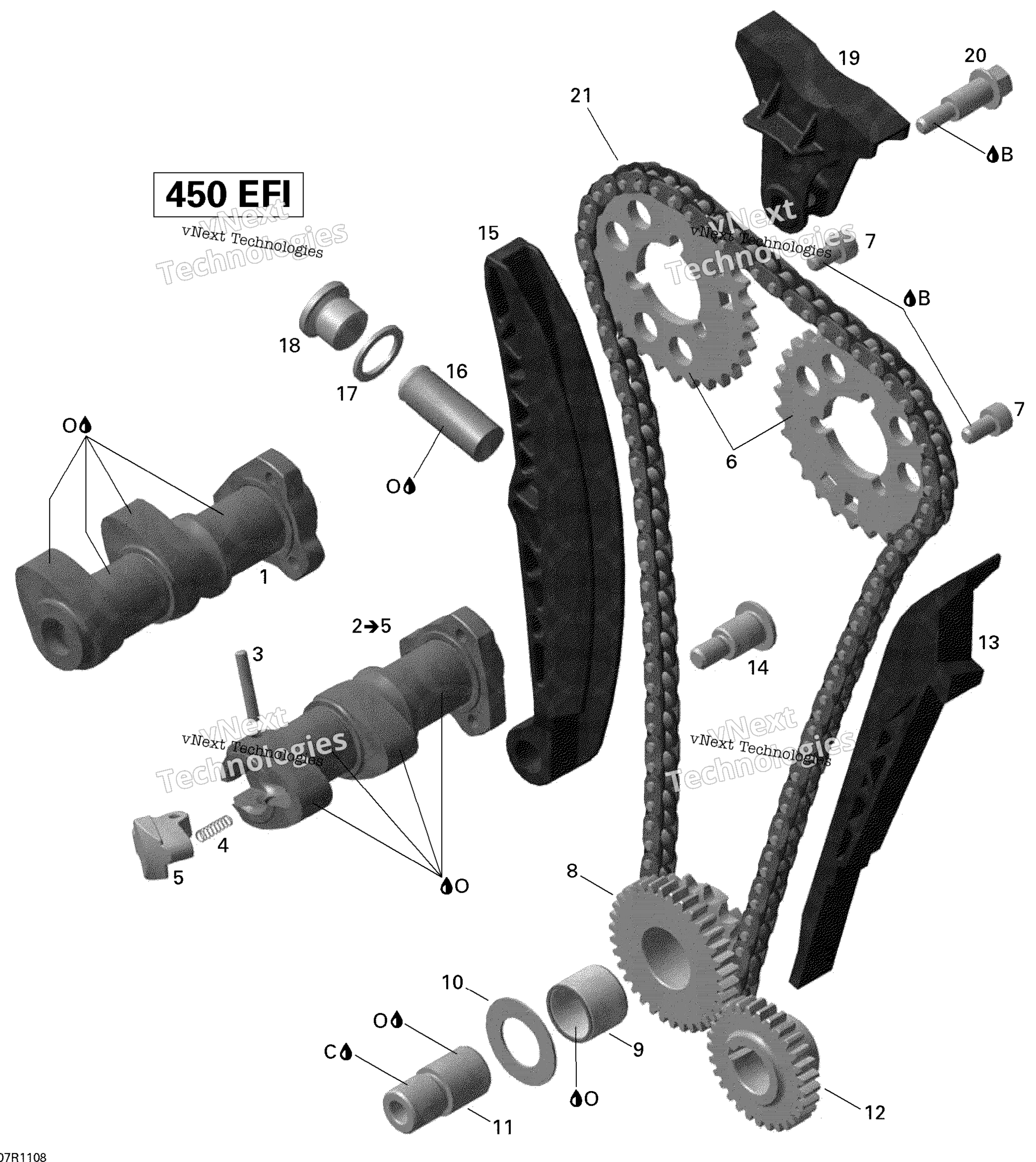 Camshafts и Timing цепь