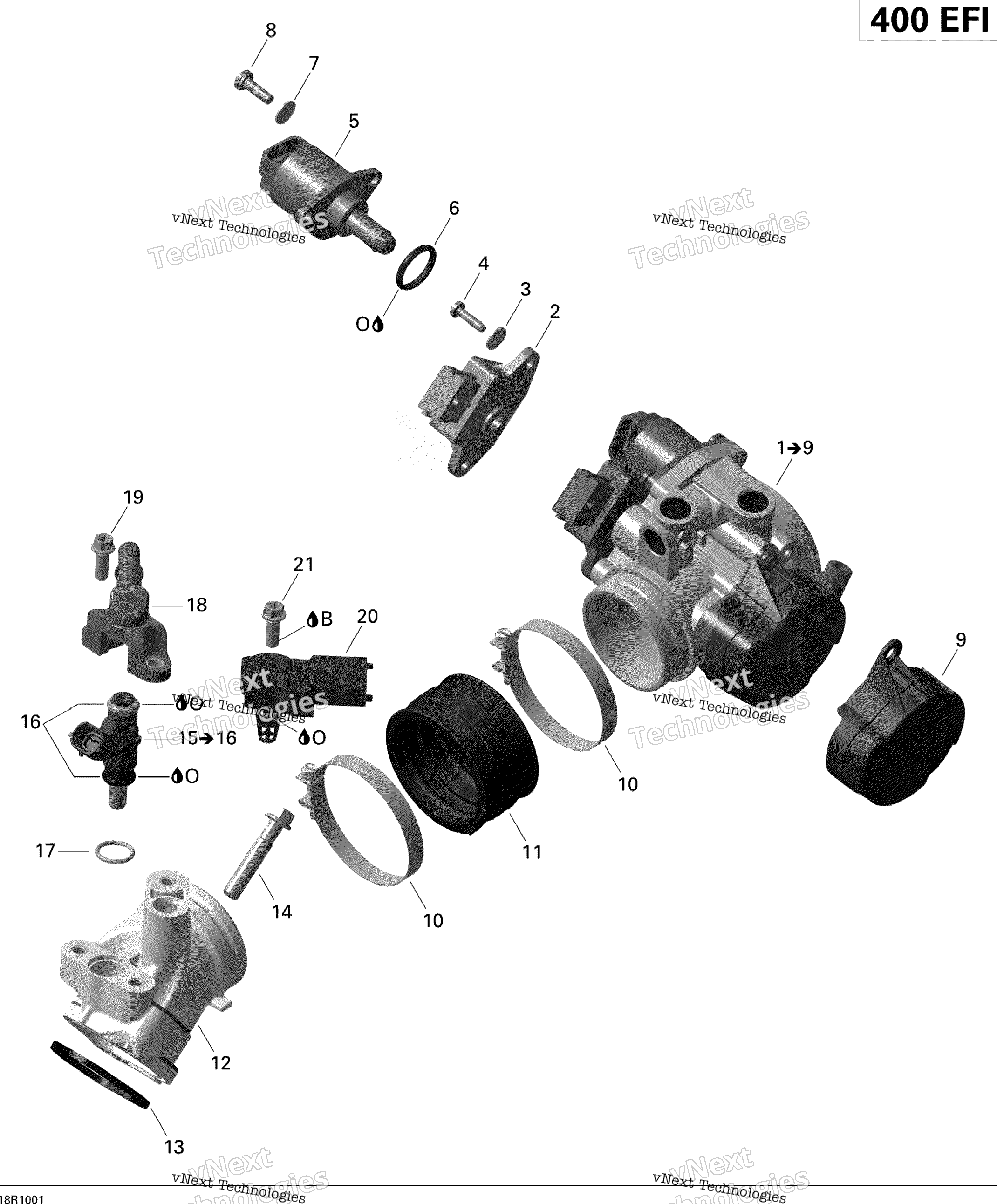 Воздушный впуск коллектор и Throttle кузов