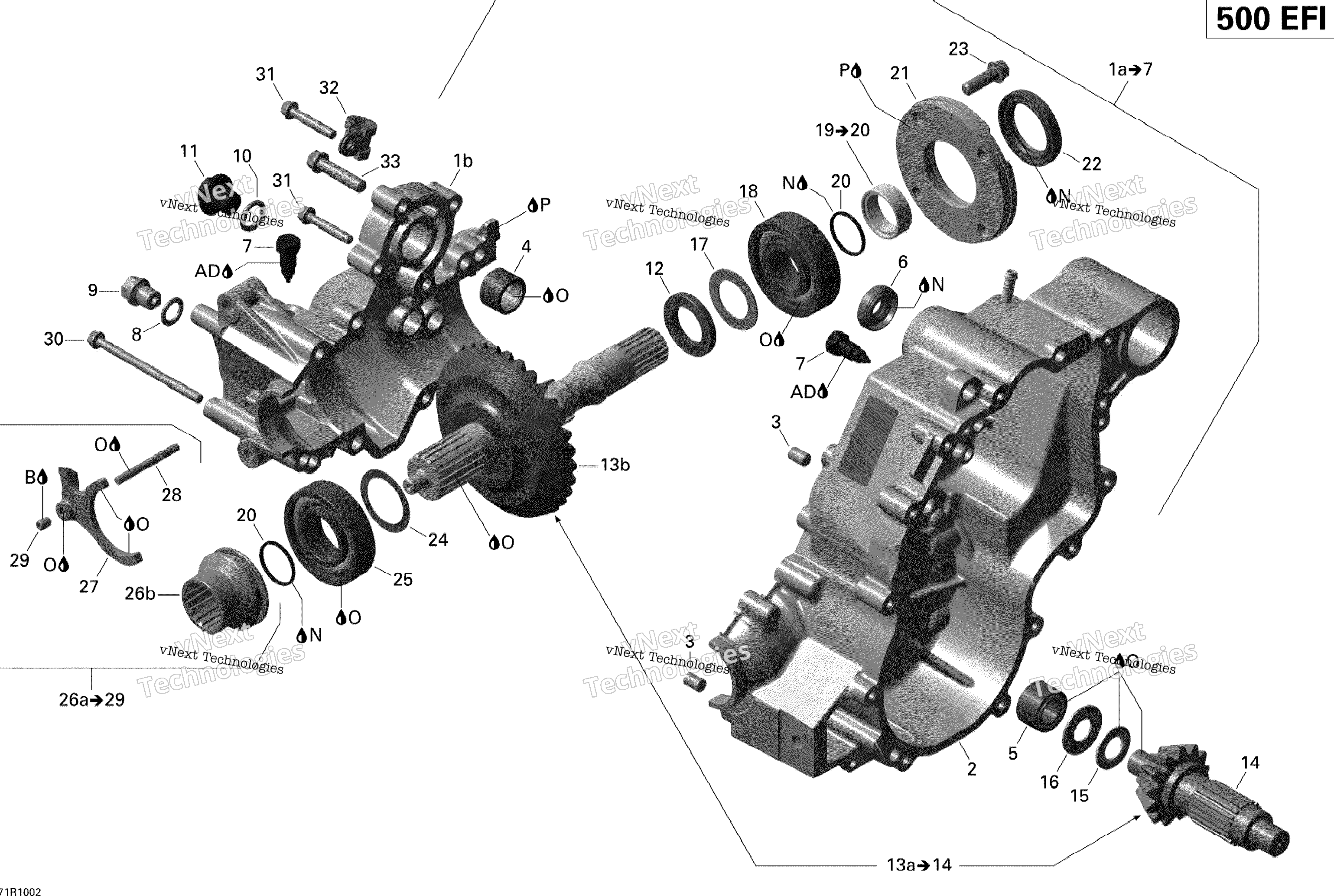 передача Box Output Shaft