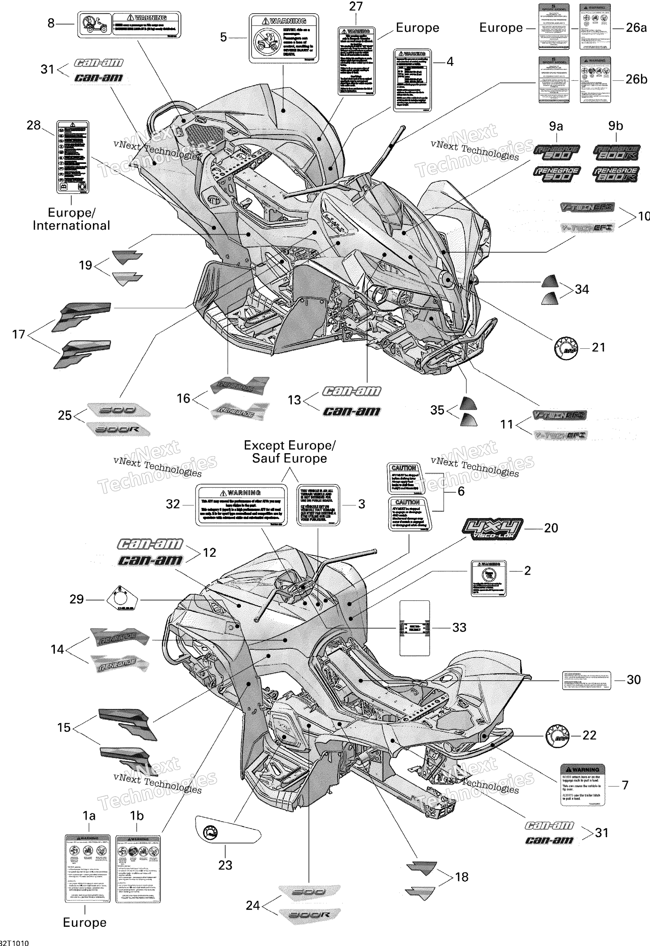 Наклейки 500 Efi