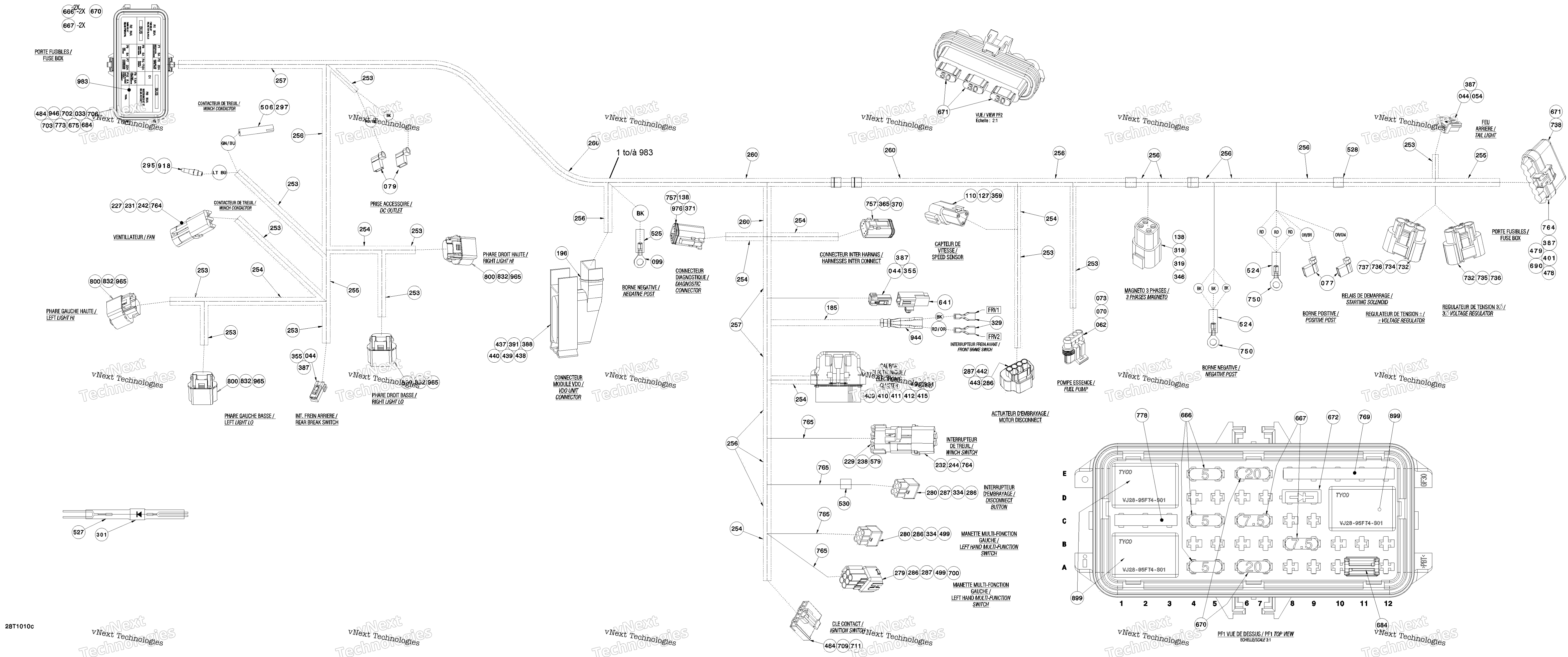 Основной Harness 800R Efi