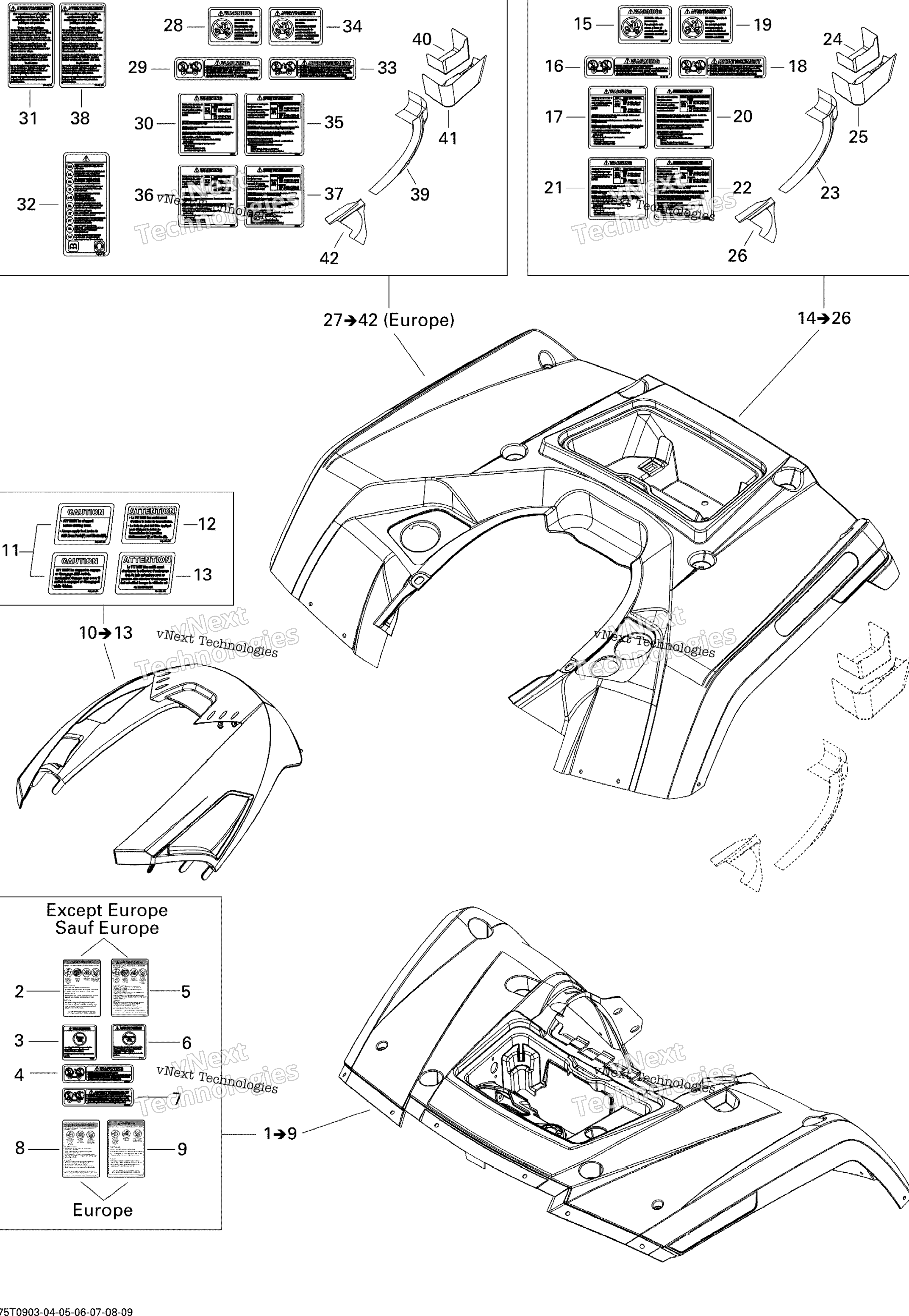 Крыло And Central Panel Kit Std