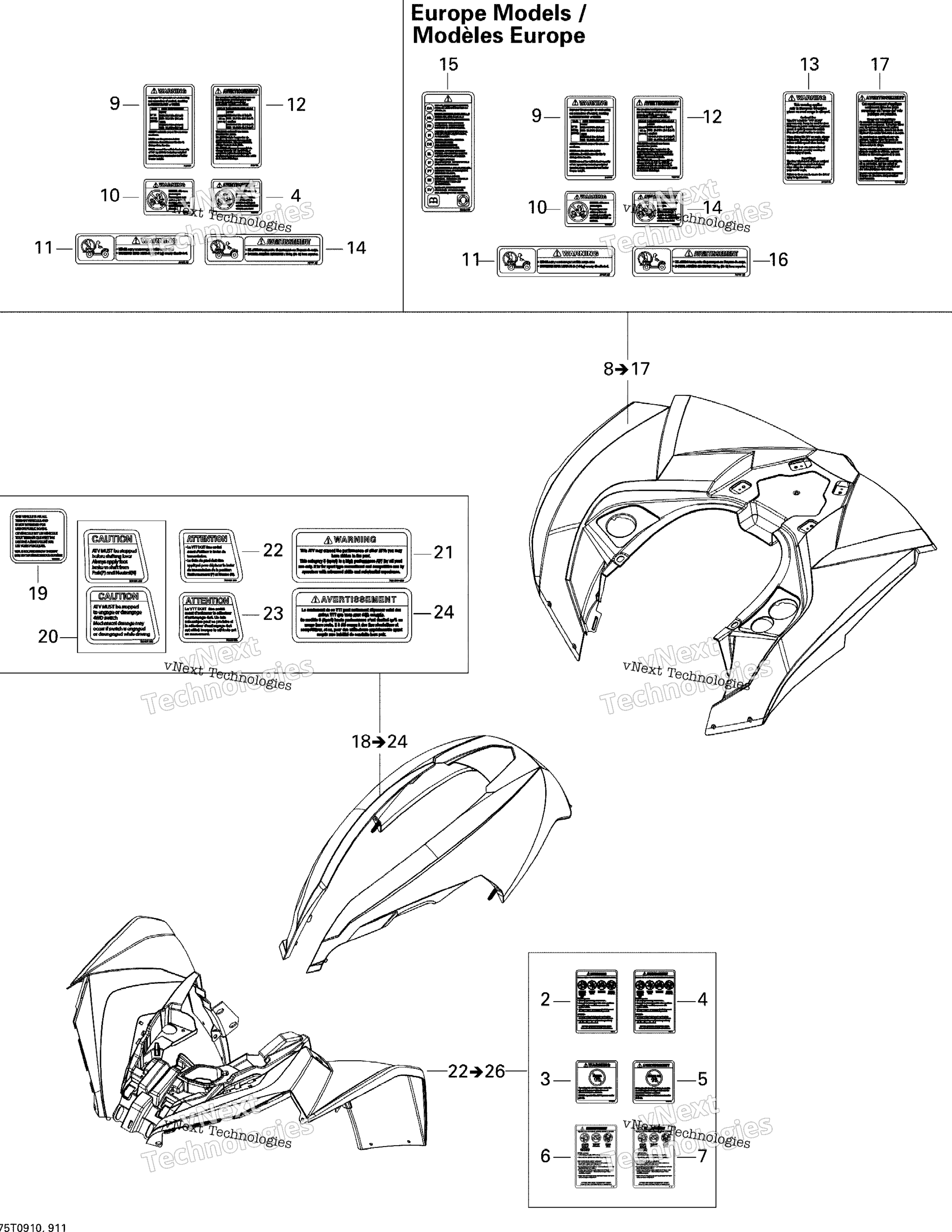 Крыло And Central Panel Kit