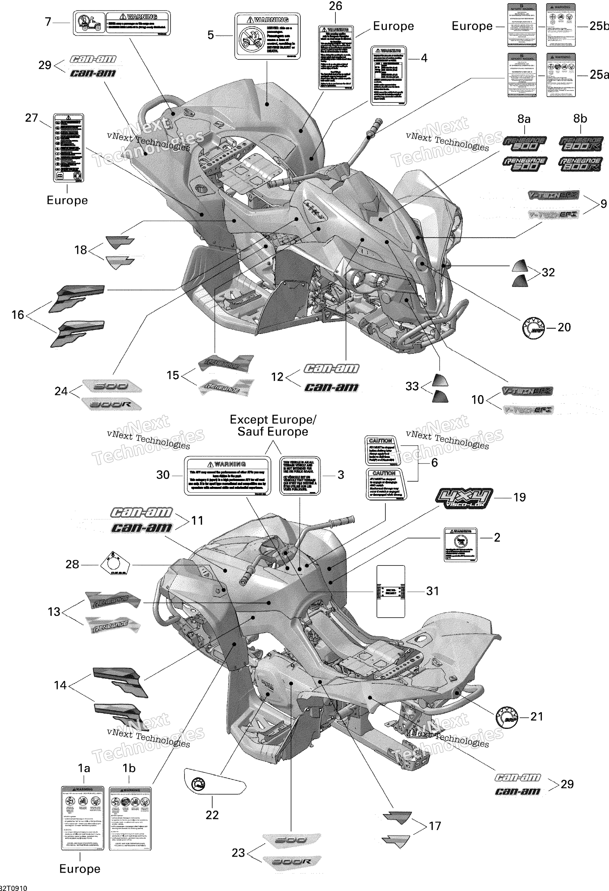 Наклейки 800R