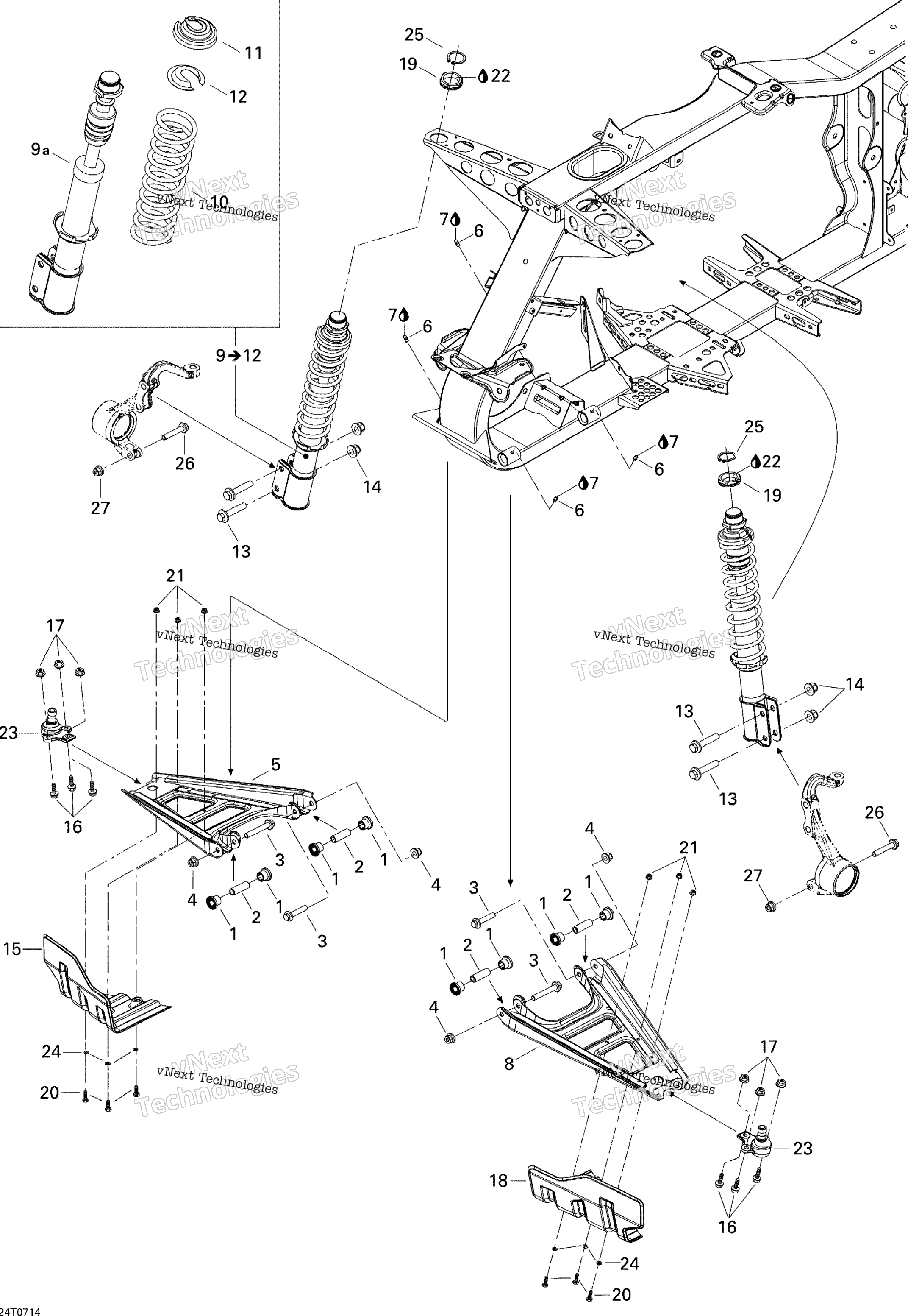 Передняя часть Suspension Xt