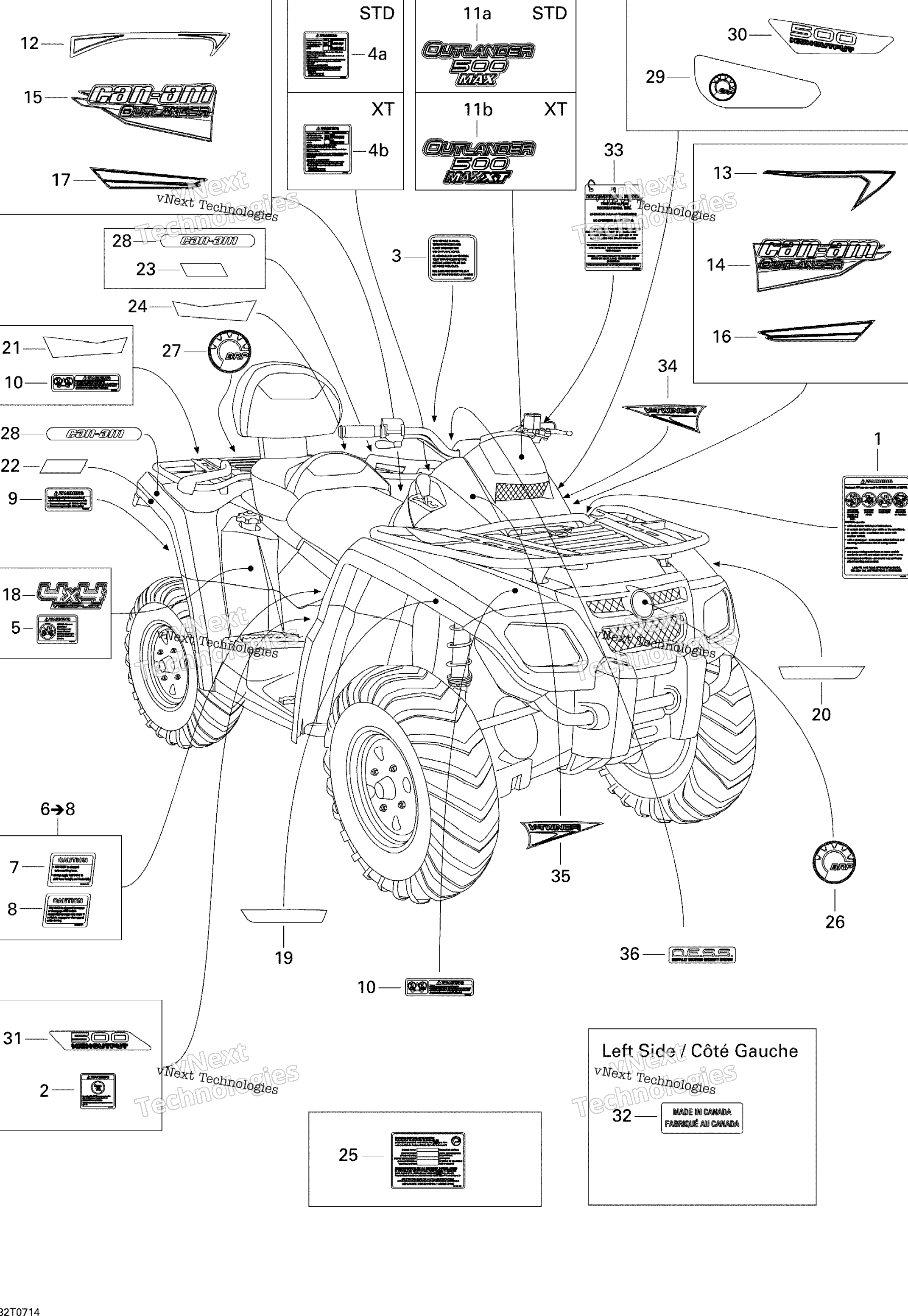 Наклейки Xt