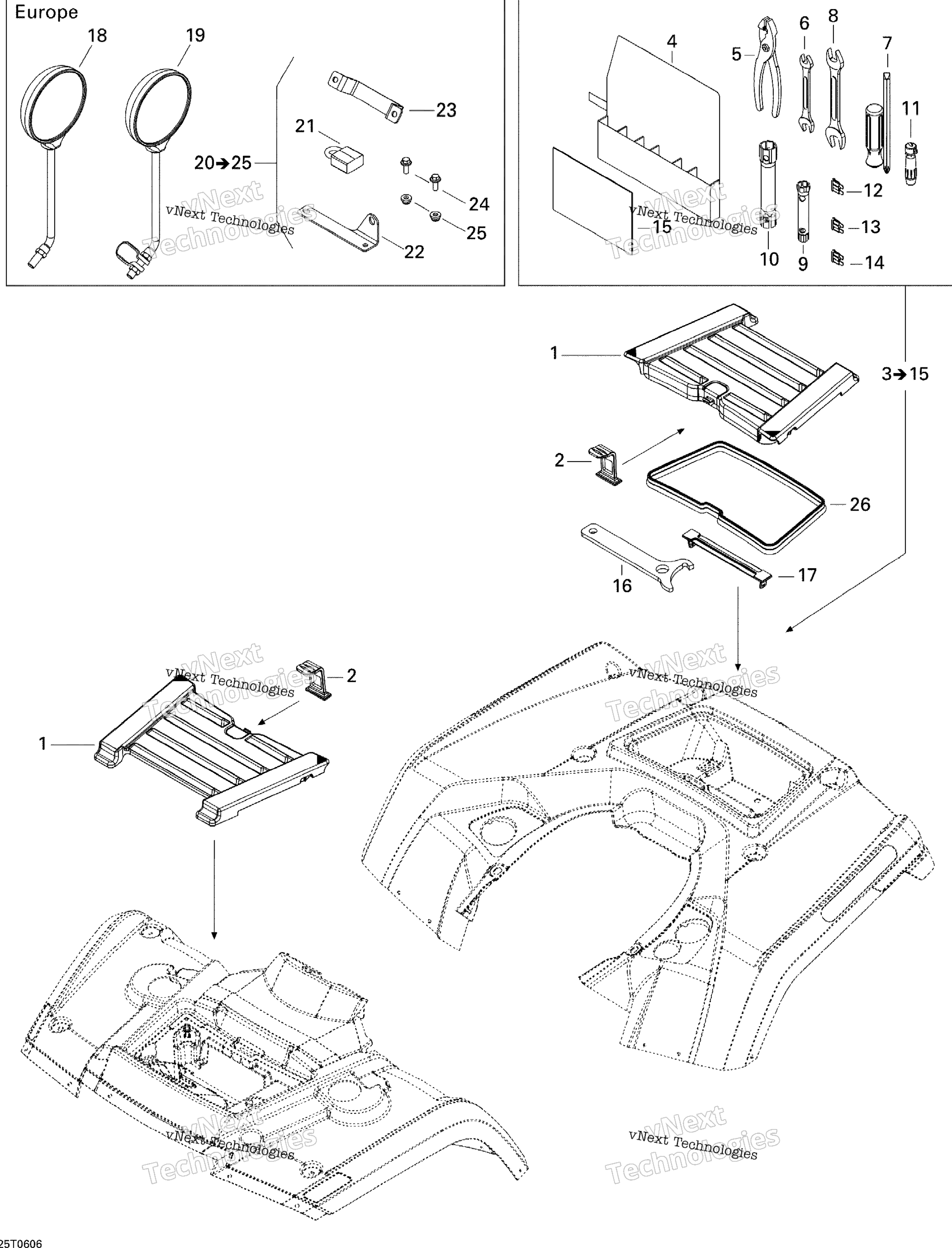 Передняя часть Storage Tray