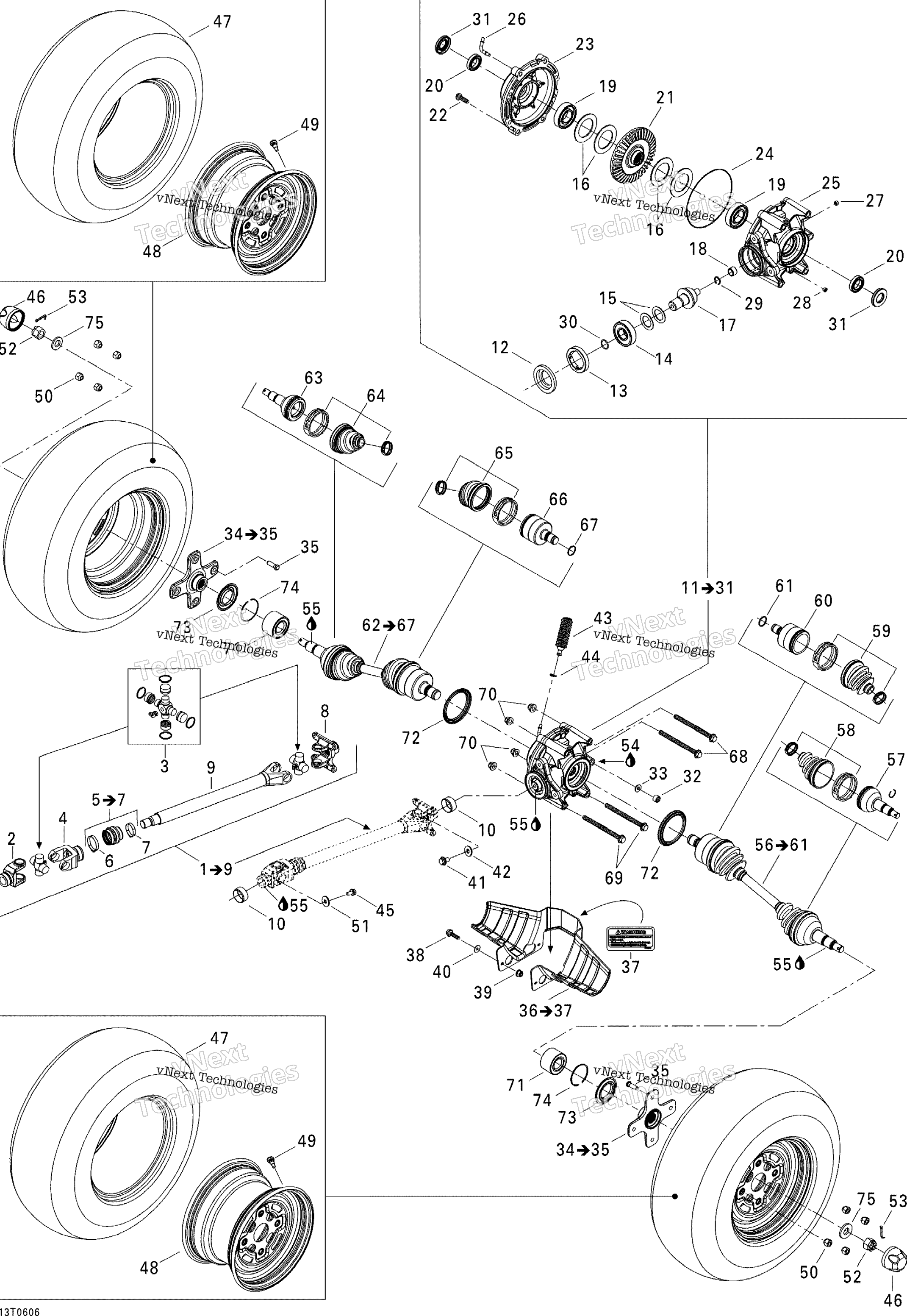 Привод System, Rear, Xt