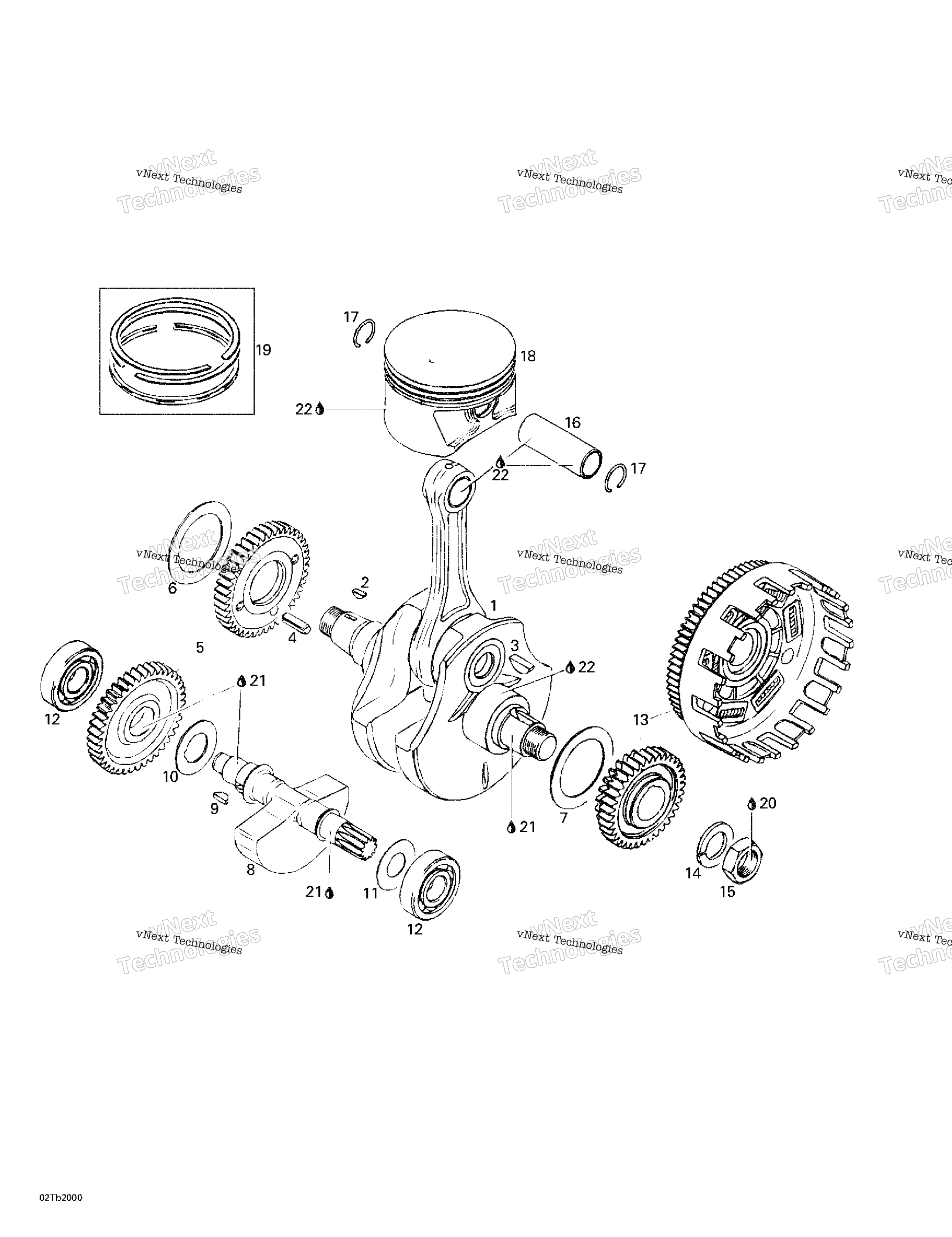Коленчатый вал And Pistons