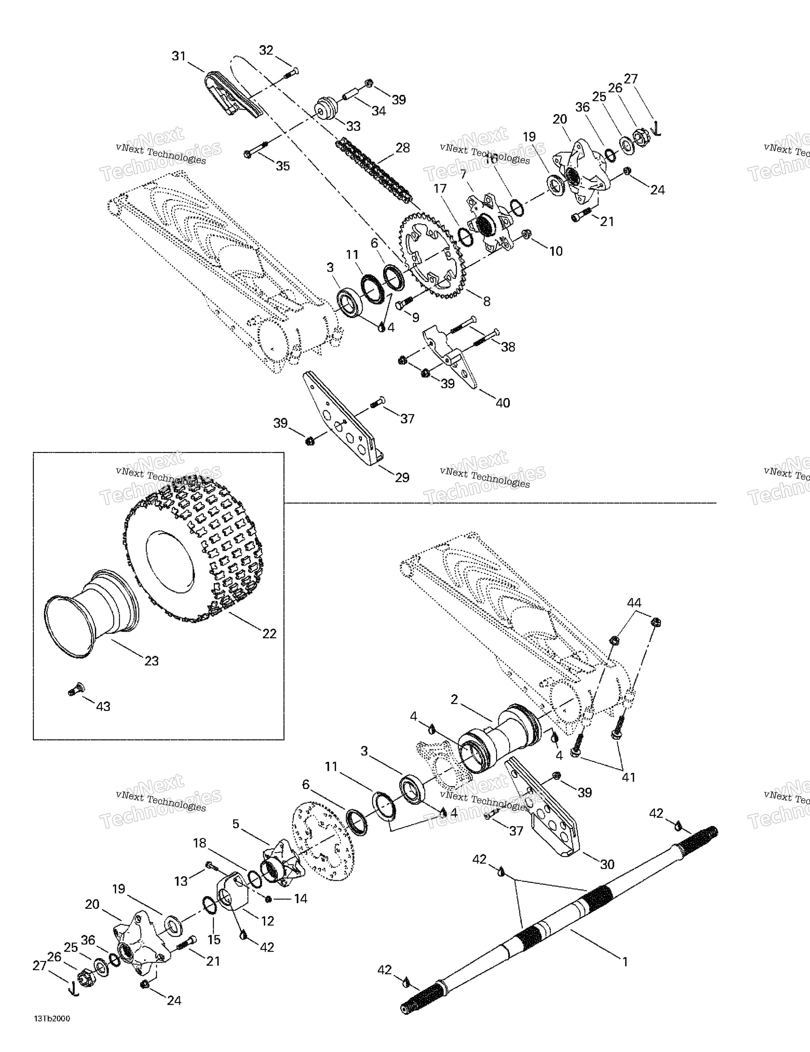 Привод System, Rear