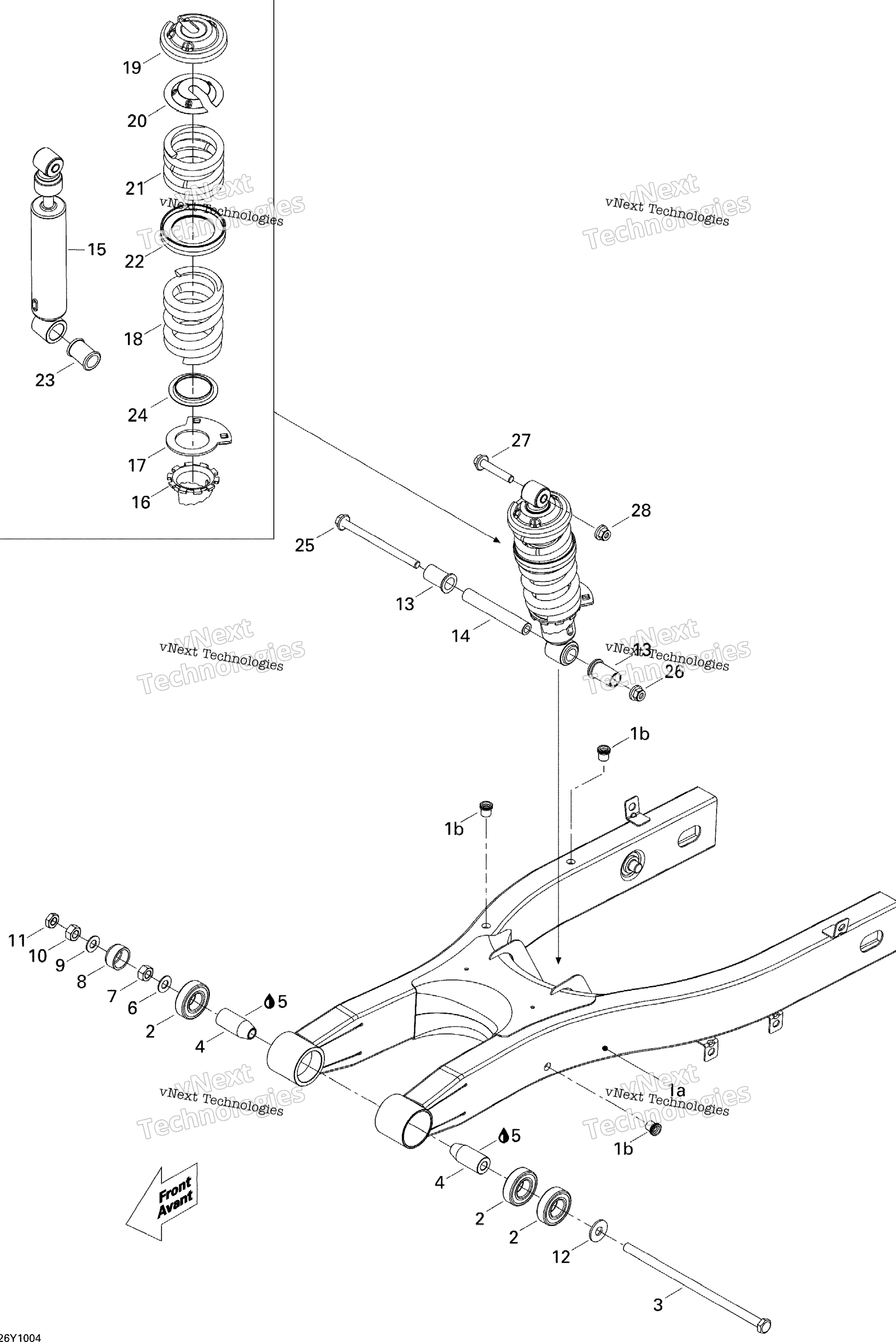 Подвеска, задняя Se5 Electronic