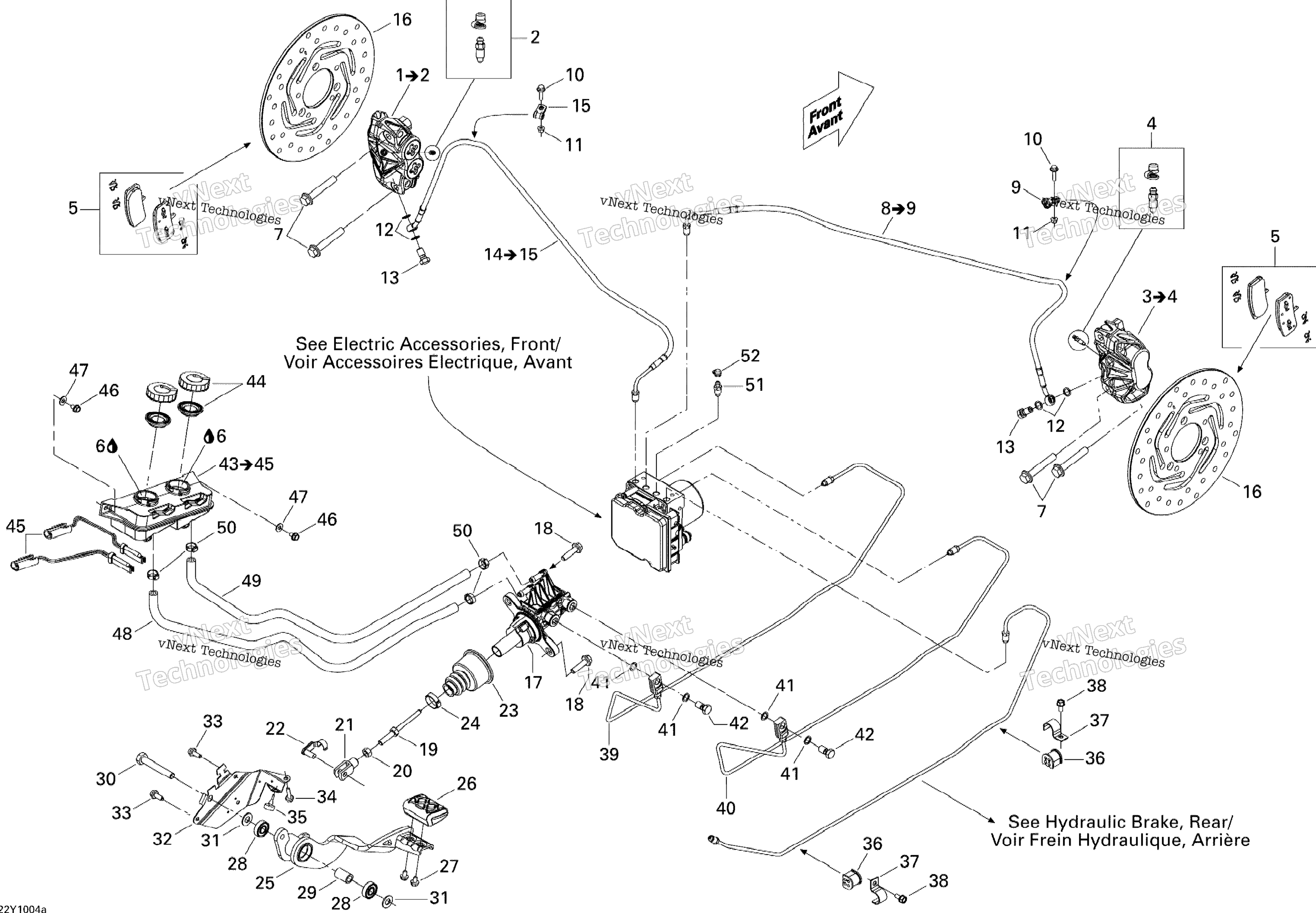 Hydraulic Brake, передний Sm5 Manual