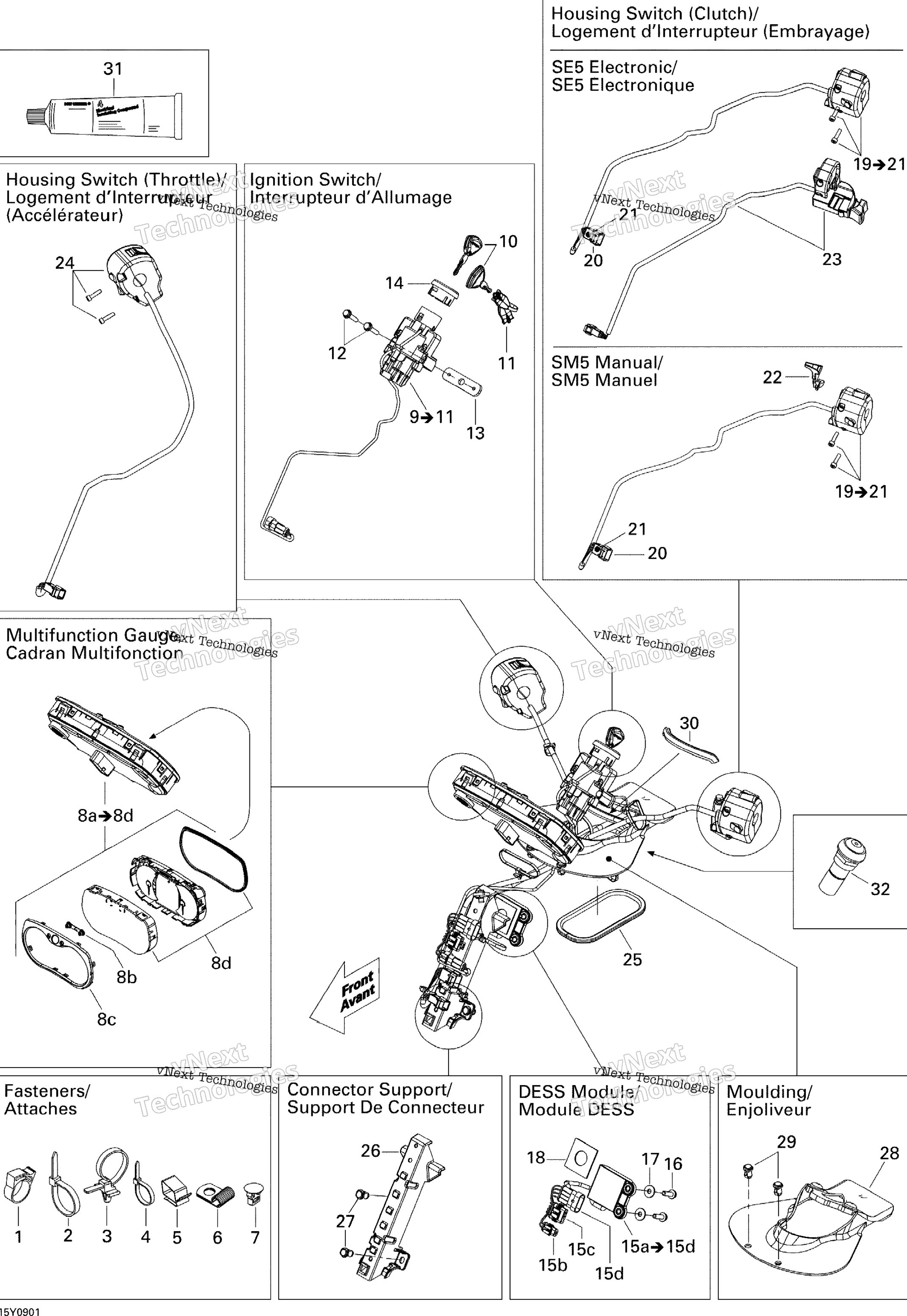 Электрооборудование Accessories, Steering Sm5 Manual