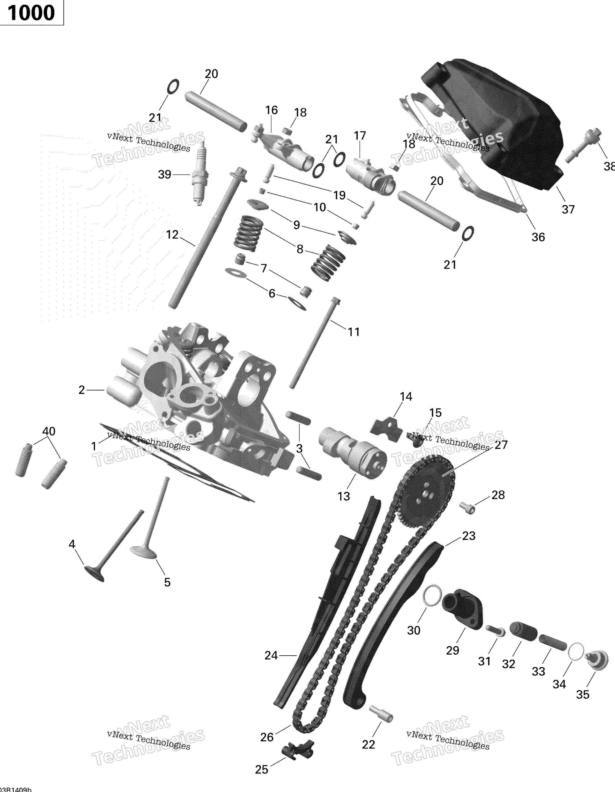 Цилиндр Head, Rear