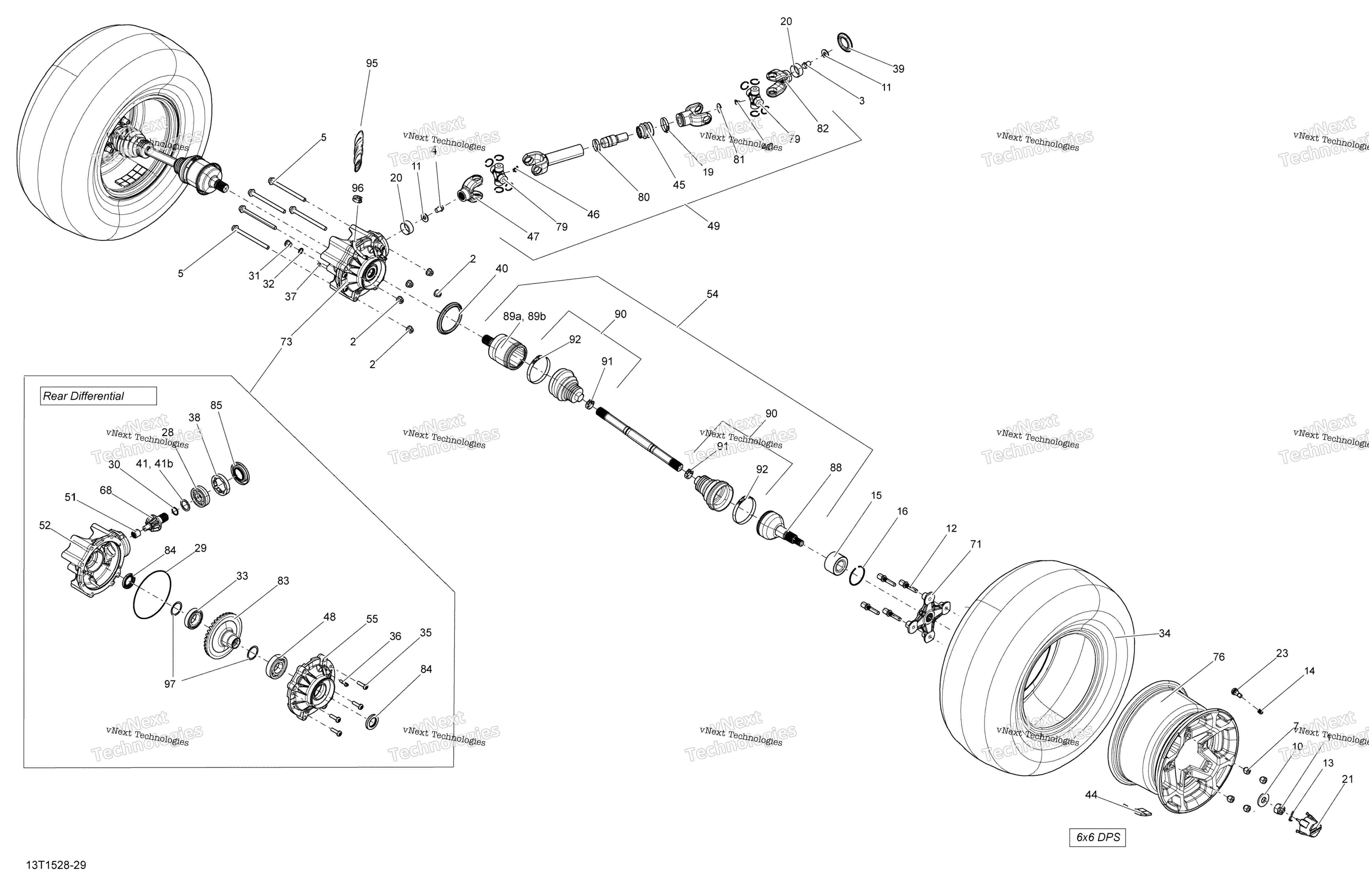 Привод System, Rear