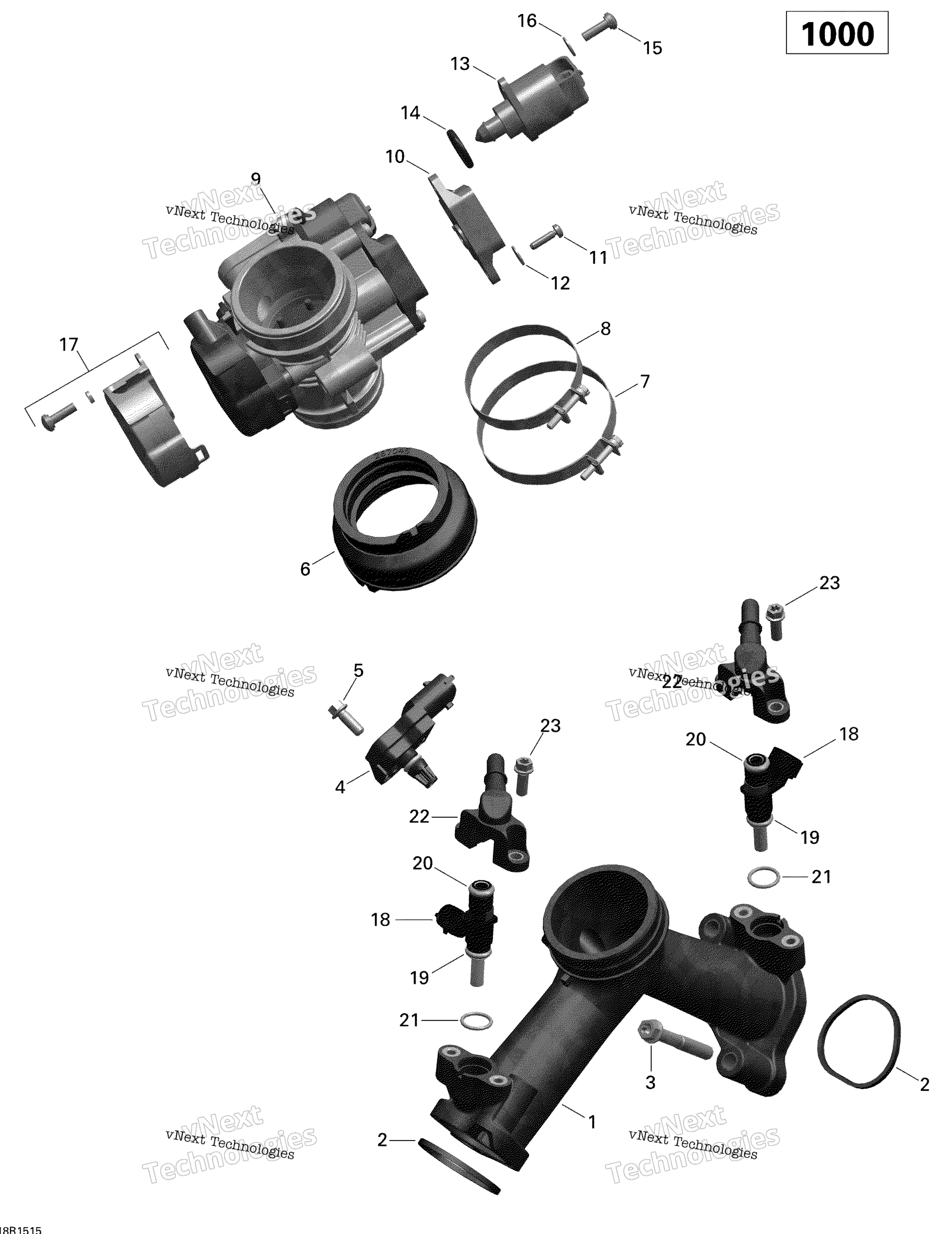 Воздушный впуск коллектор и Throttle кузов