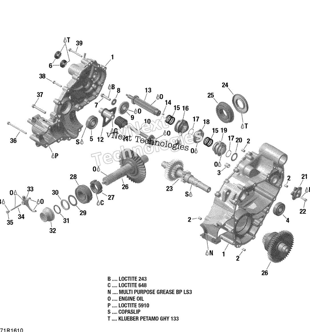 Передача Box Output Shaft - Gbps - 6X6