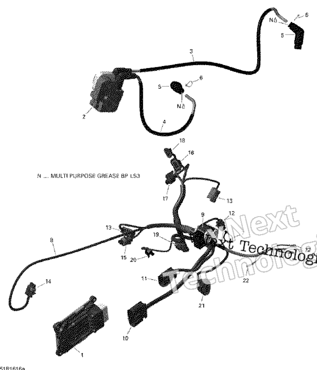Двигатель Harness And Electronic Module - 650 Efi