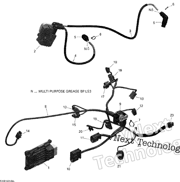 Двигатель Harness And Electronic Module - 650 Efi (Package Pro)