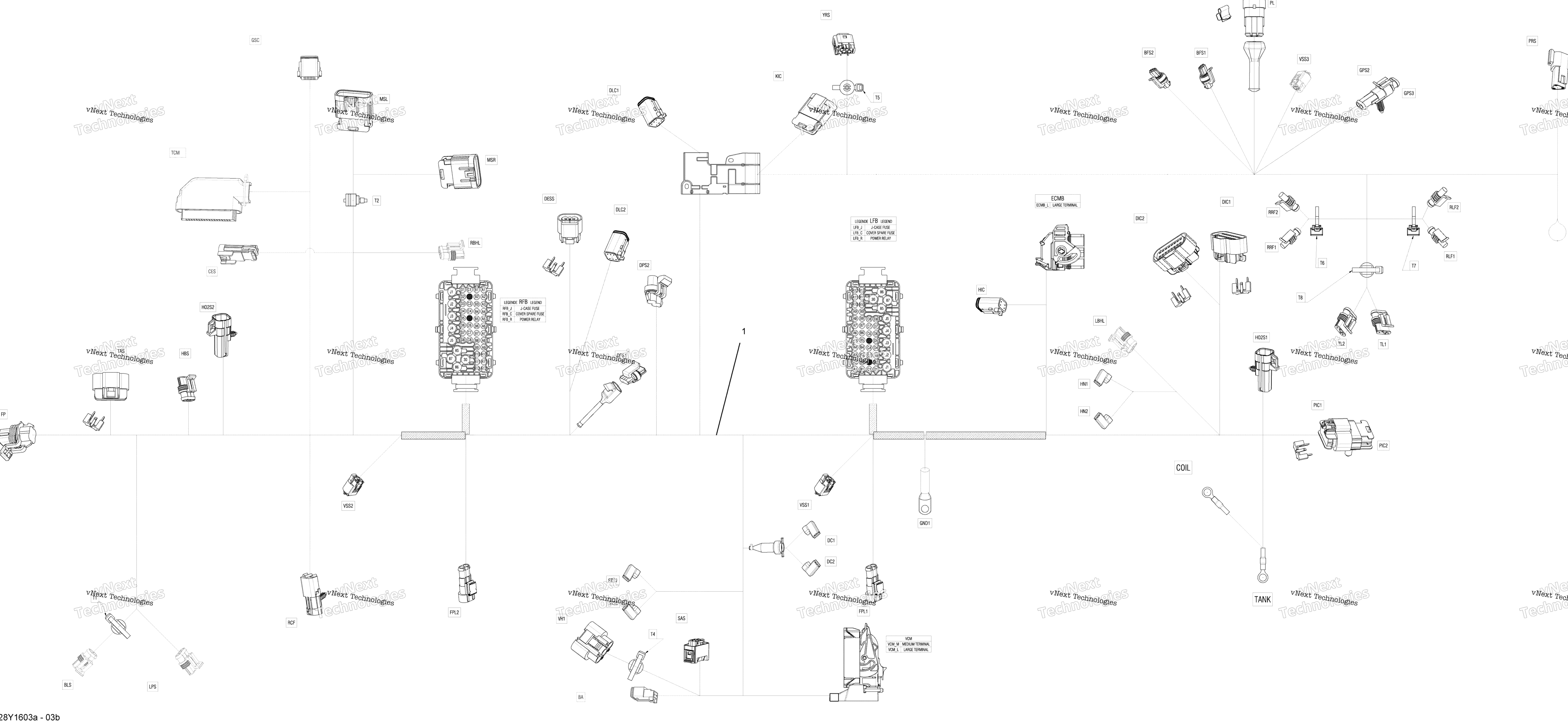 Электрооборудование Harness - Frame Se5