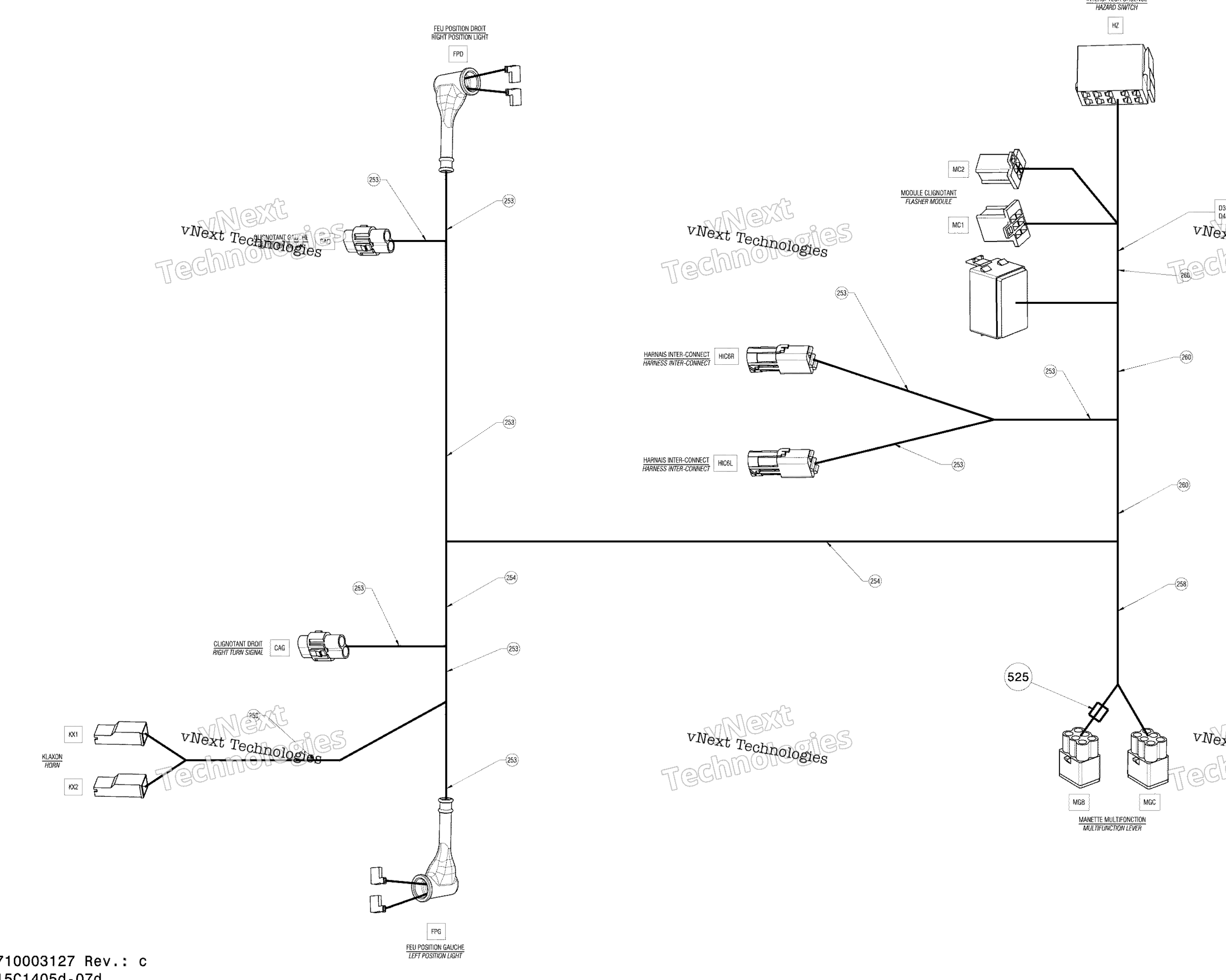 Электрооборудование Harness Assy Europe