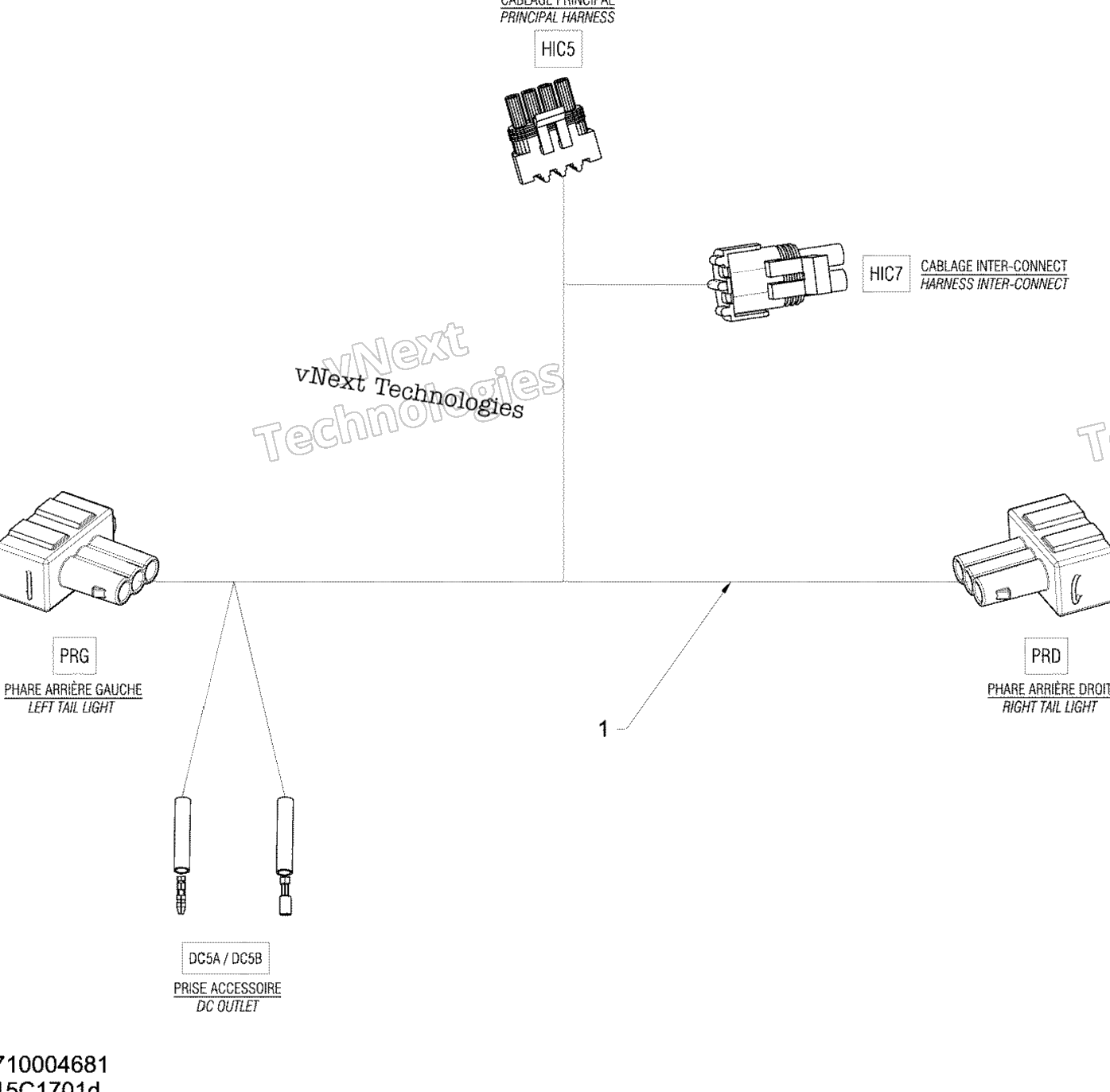 Электрооборудование Harness Commander 1000R